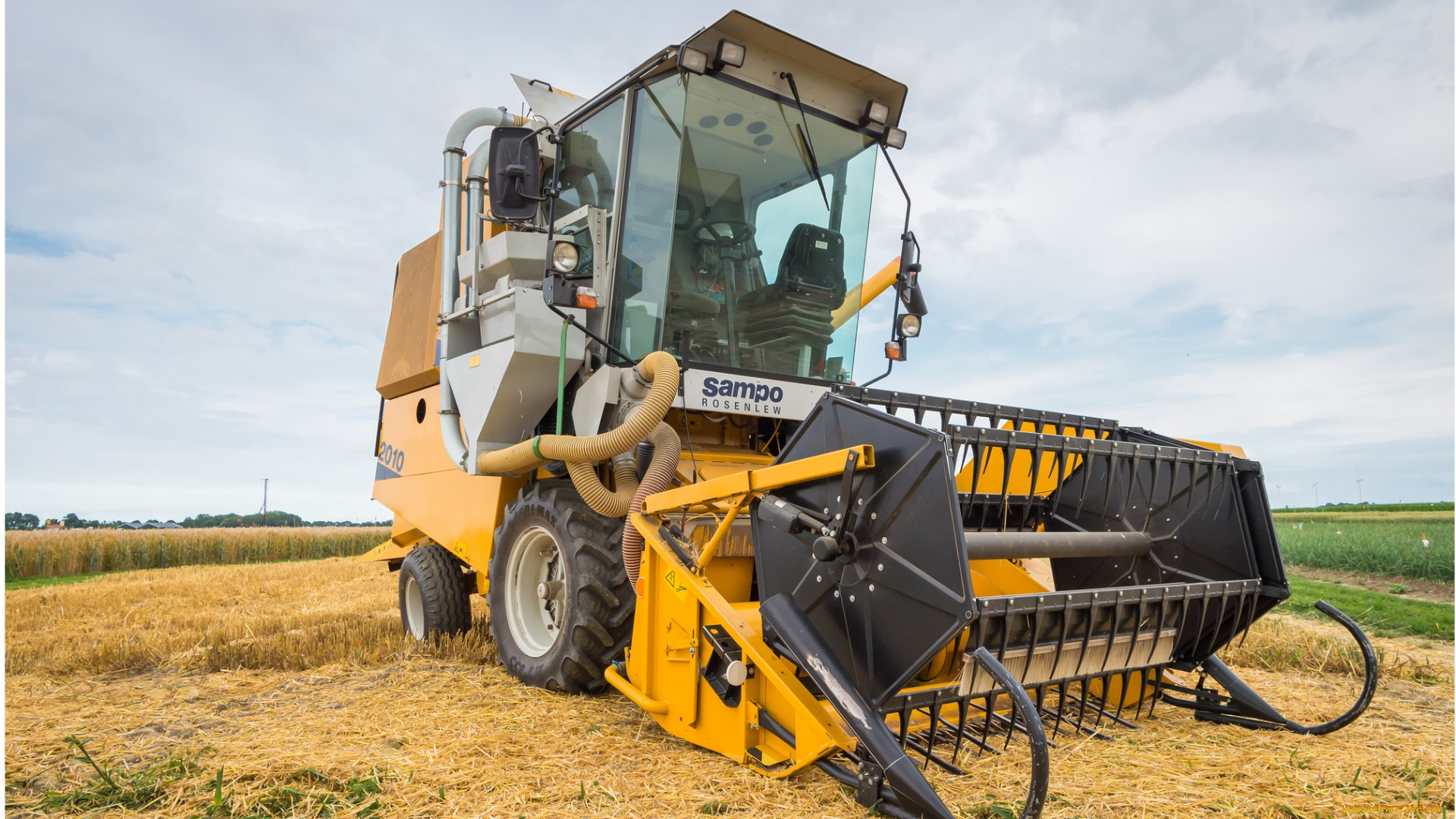 техника, комбайны, поле, комбайн