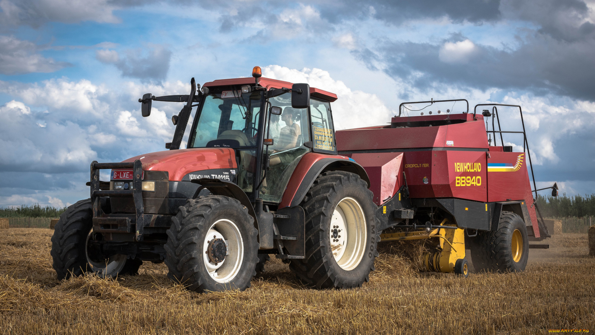 техника, тракторы, поле, трактор