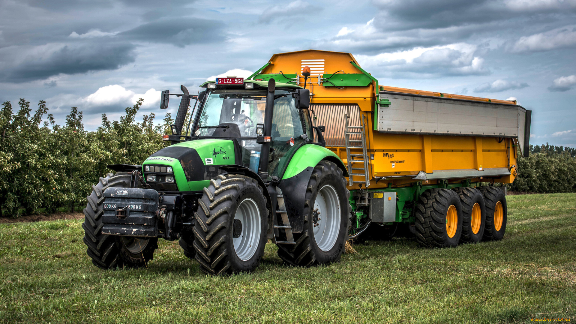 техника, тракторы, поле, трактор