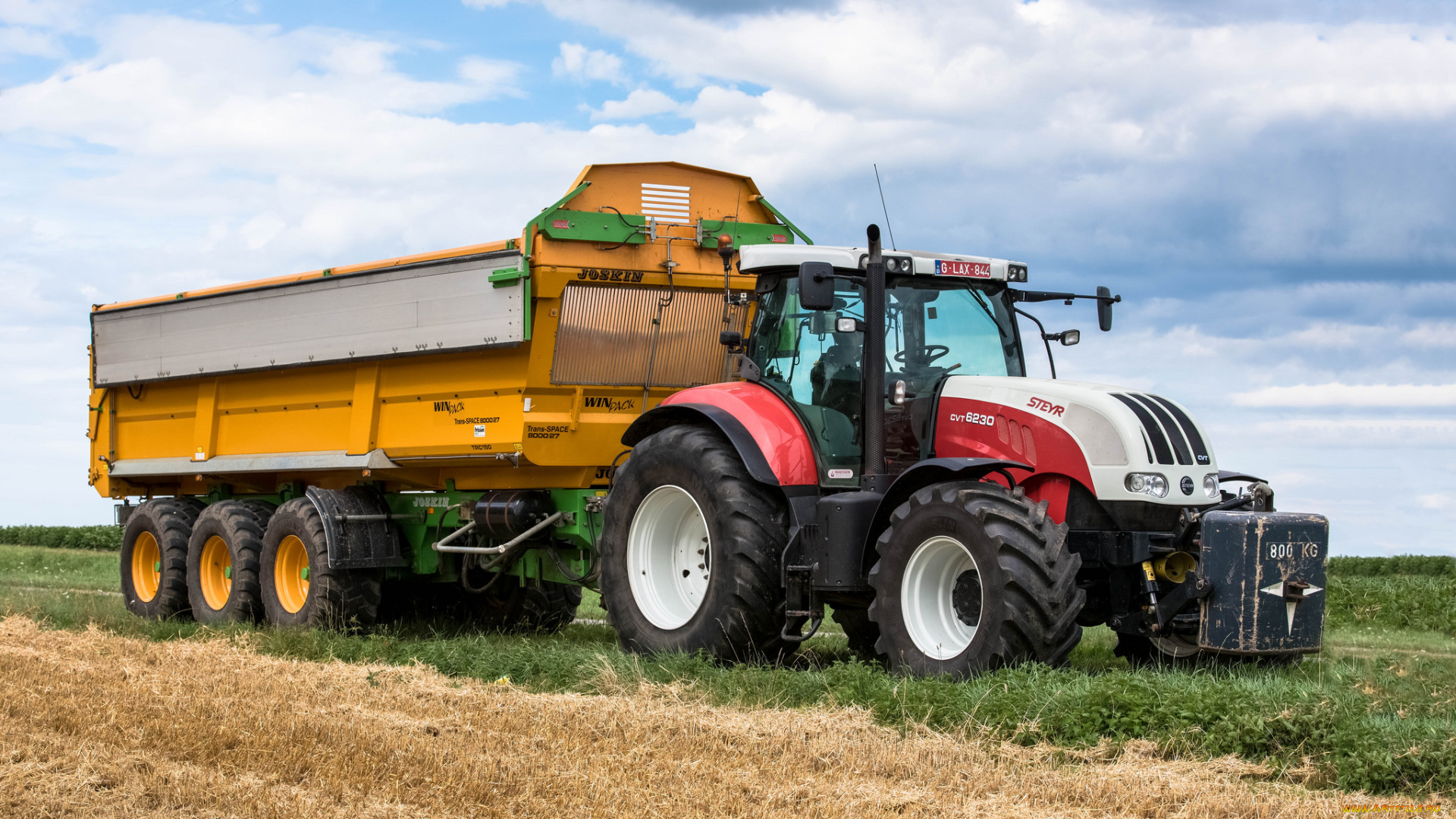 техника, тракторы, поле, трактор