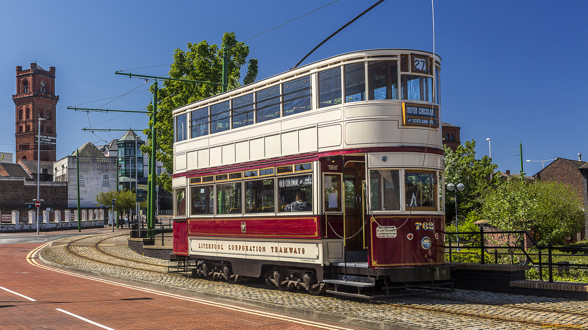 техника, трамваи, мостовая, рельсы