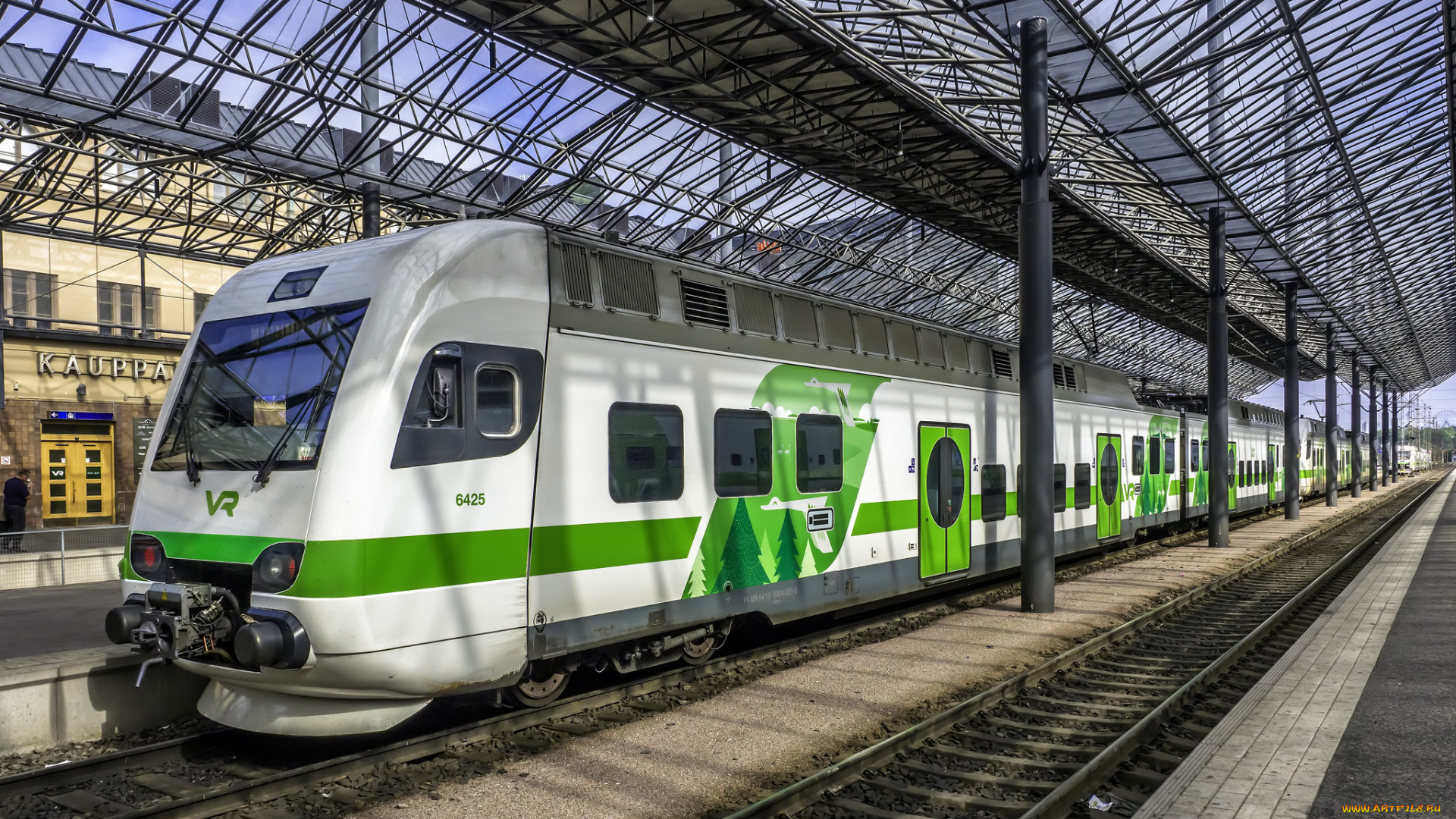 техника, трамваи, рельсы, мостовая