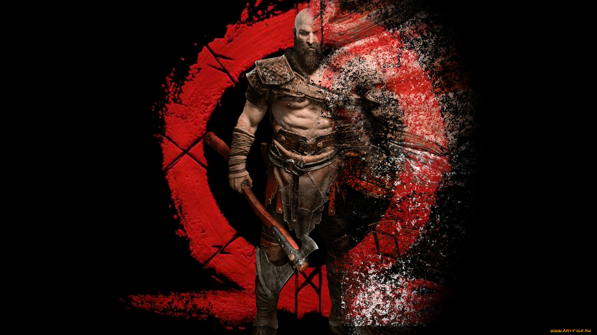 видео, игры, god, of, war, , 2018, god, of, war, kratos
