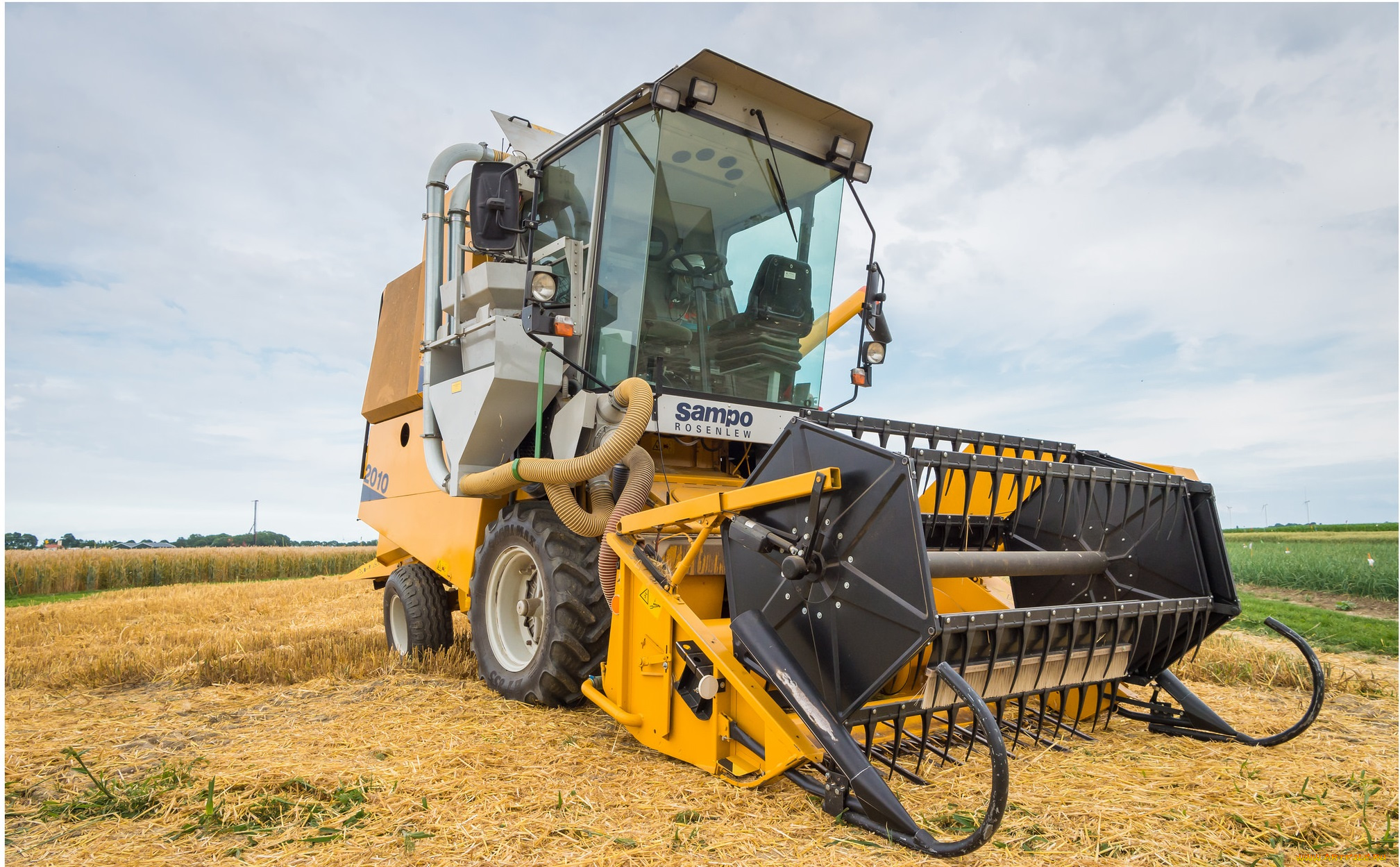 техника, комбайны, поле, комбайн