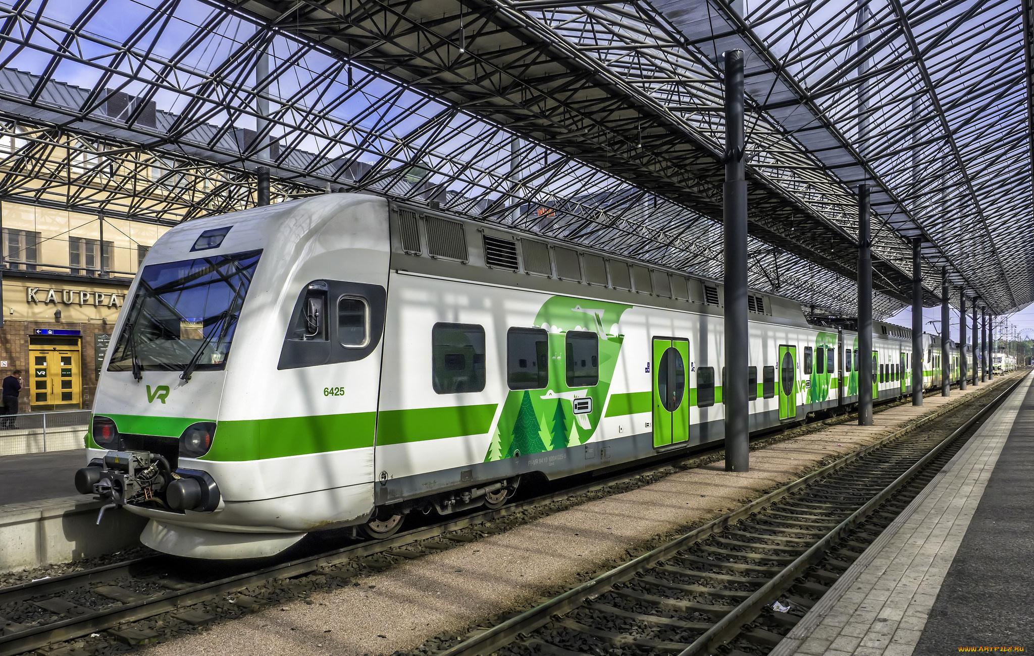 техника, трамваи, рельсы, мостовая