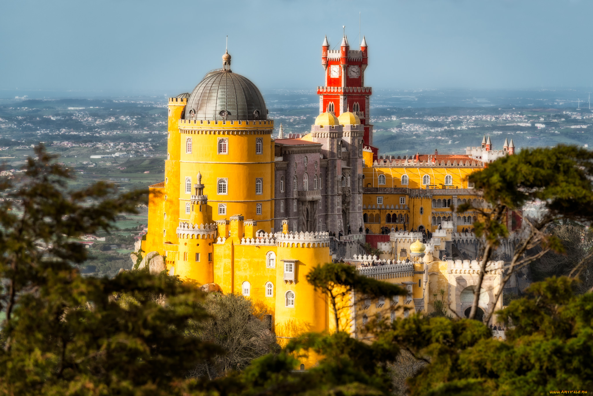 sintra, mountains, , portugal, города, -, дворцы, , замки, , крепости, простор