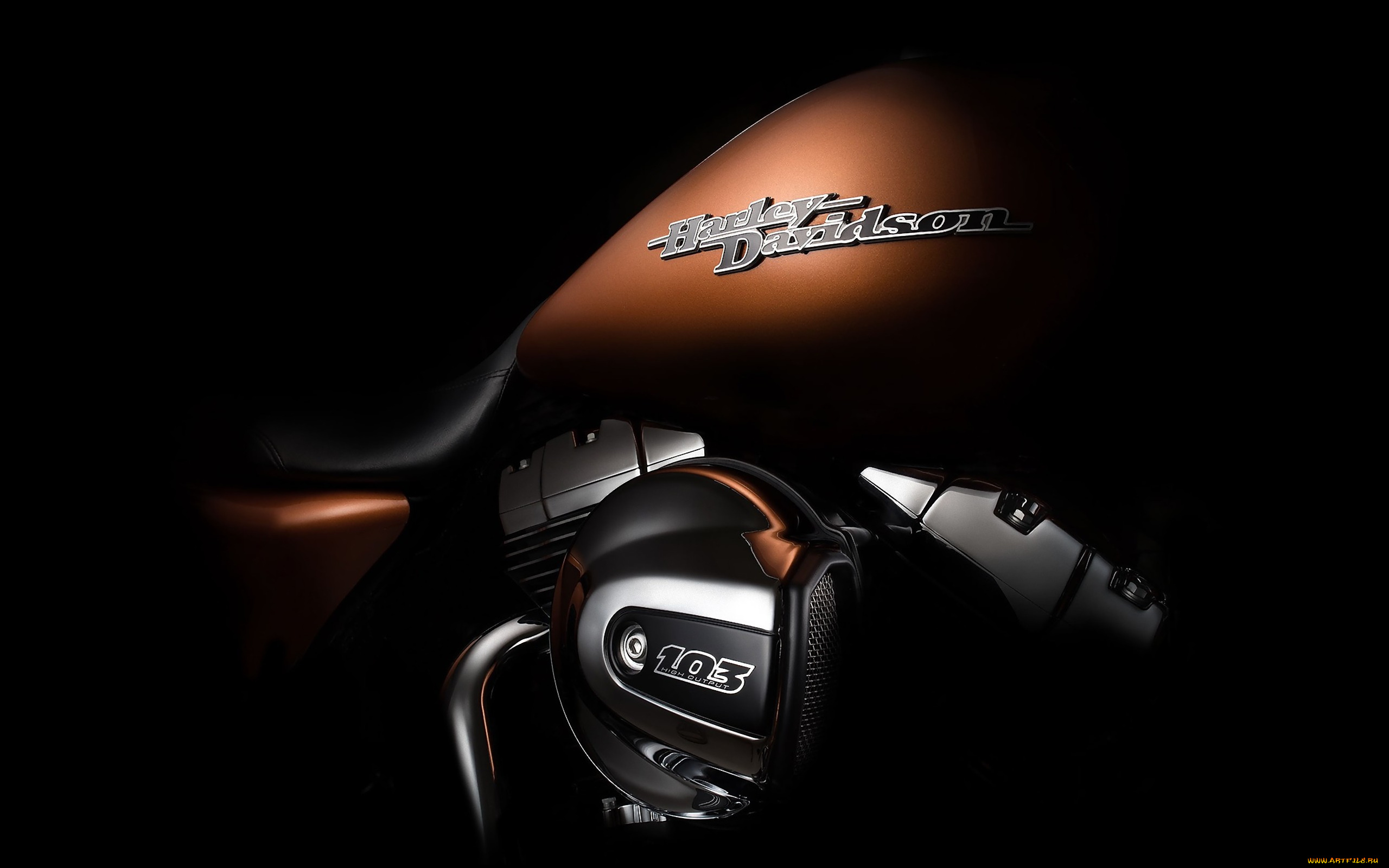 мотоциклы, harley-davidson, темный, фон, harley, davidson