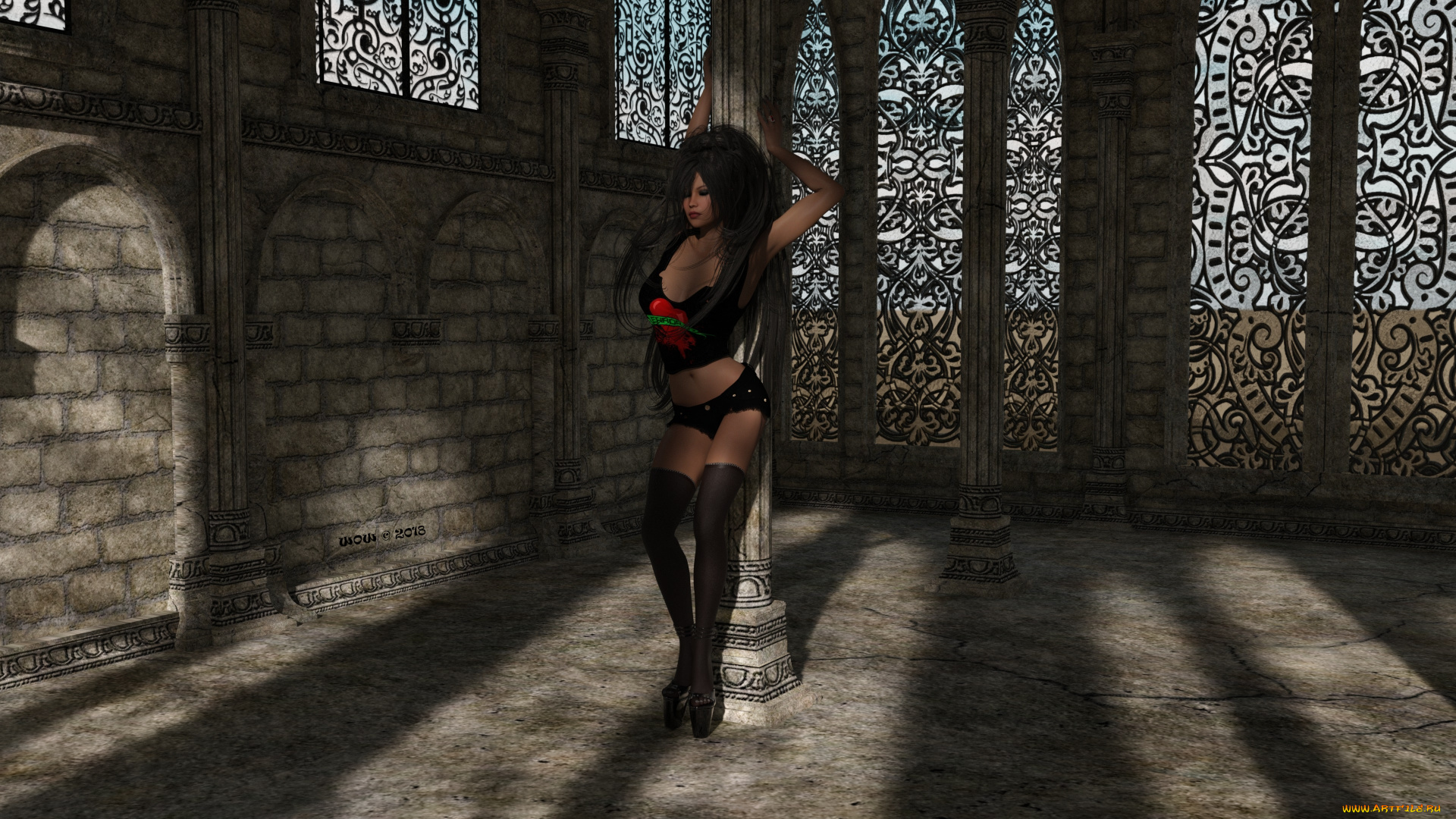 3д, графика, люди, , people, фон, взгляд, девушка