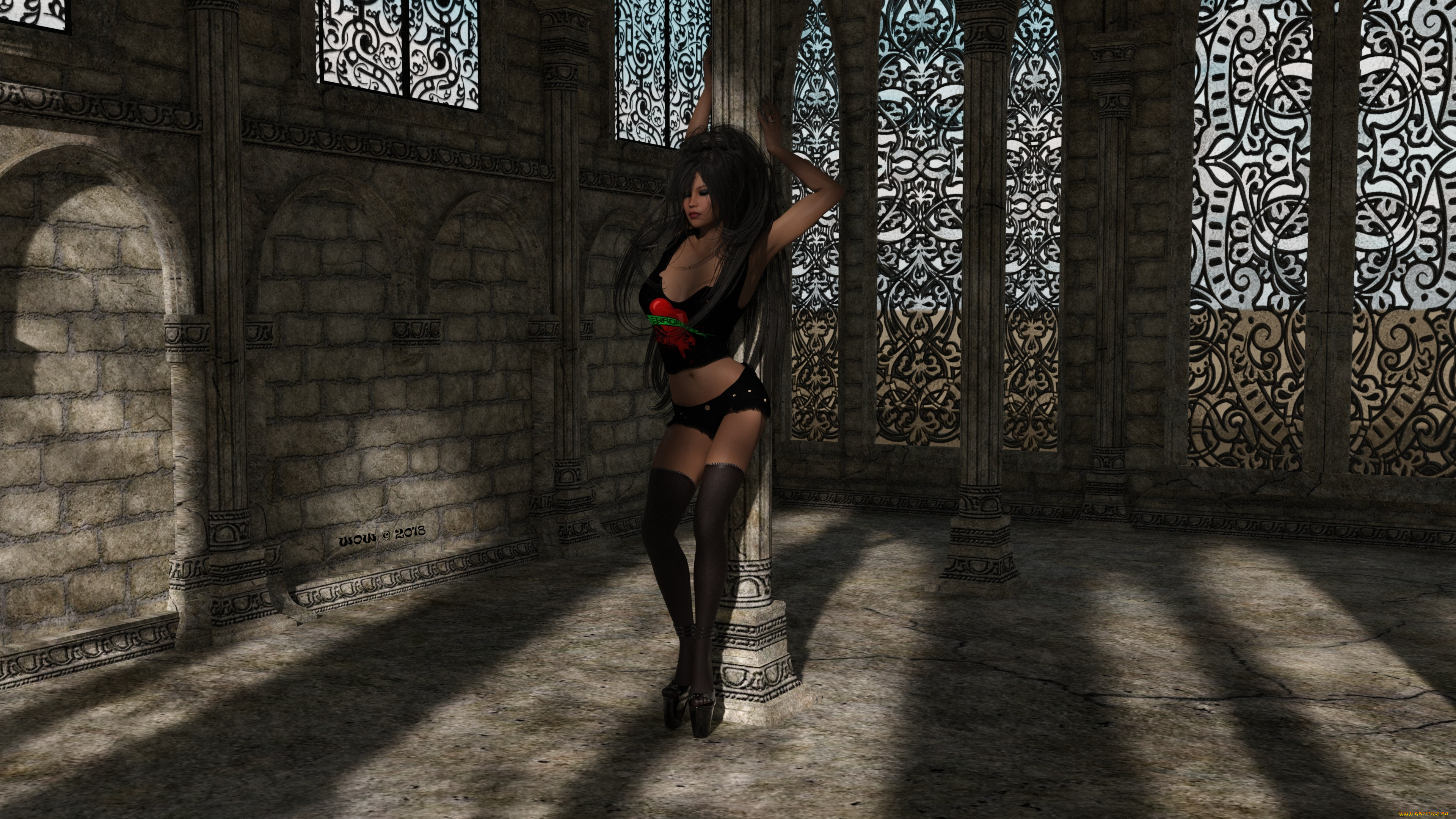 3д, графика, люди, , people, фон, взгляд, девушка