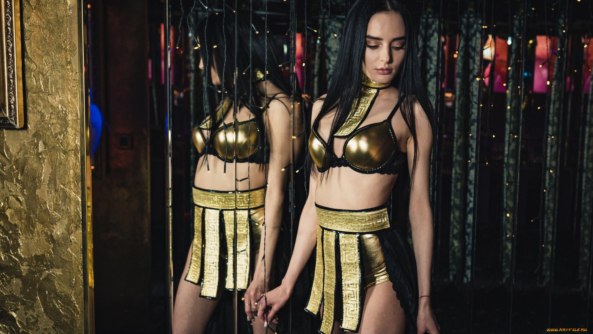 девушки, -, брюнетки, , шатенки, golden, girls, ночной, клуб, модель