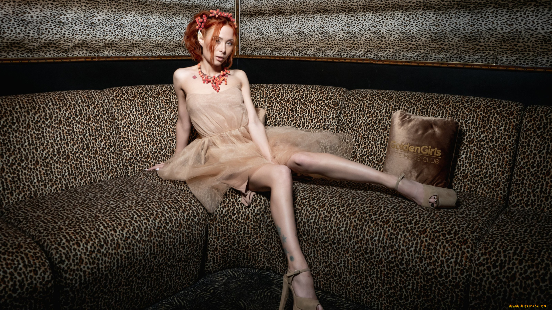 девушки, -, рыжеволосые, и, разноцветные, golden, girls, ночной, клуб, модель