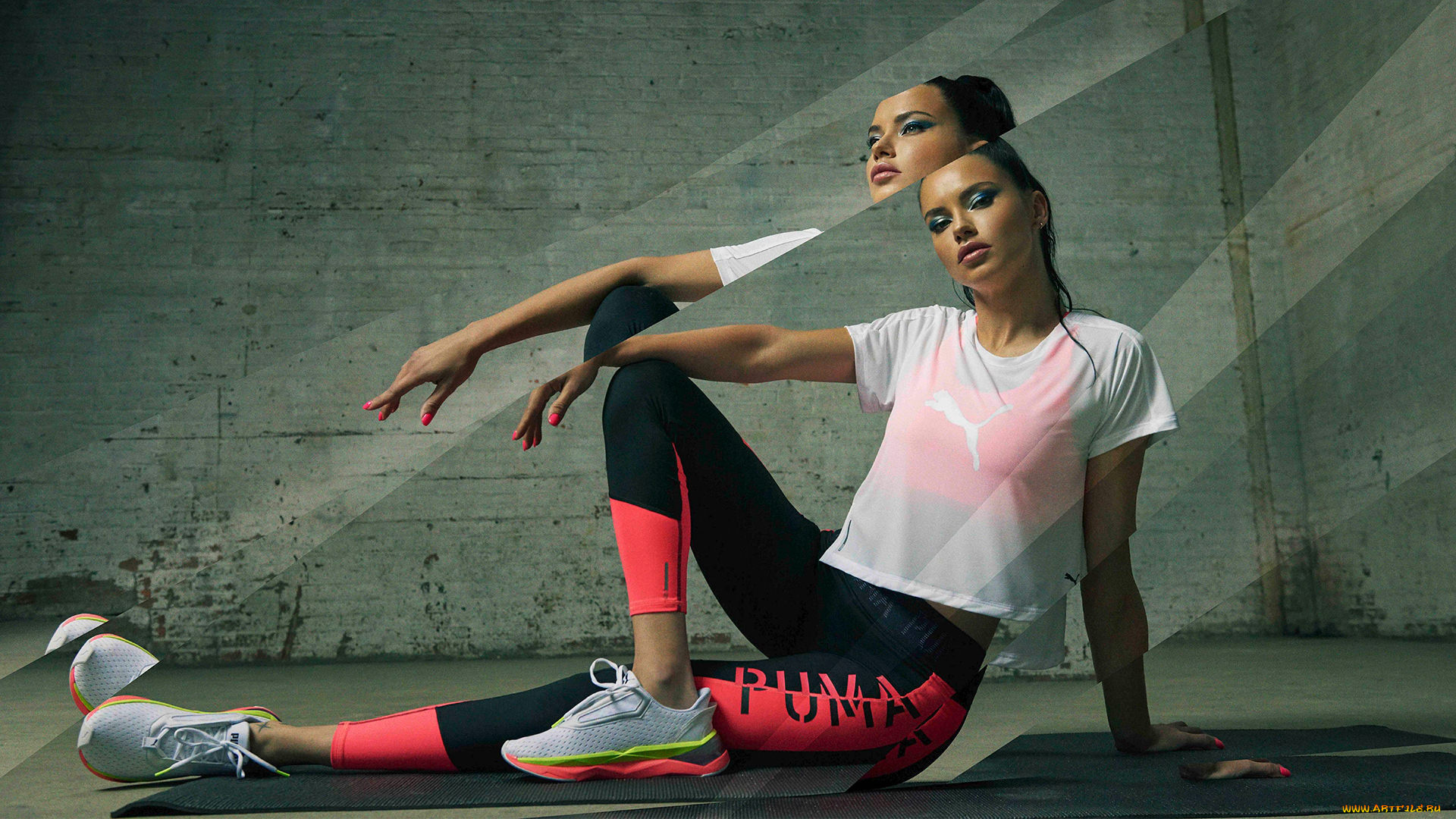 спорт, фитнес, adriana, lima, puma, campaign, модель, актриса, aдриана, лима