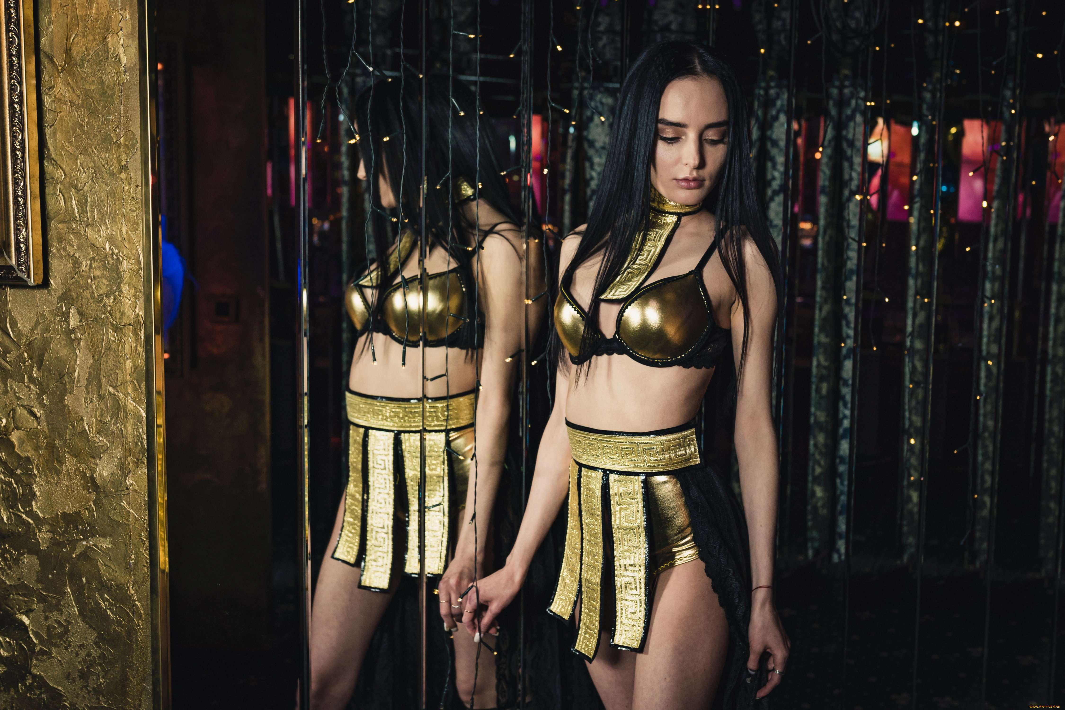 девушки, -, брюнетки, , шатенки, golden, girls, ночной, клуб, модель