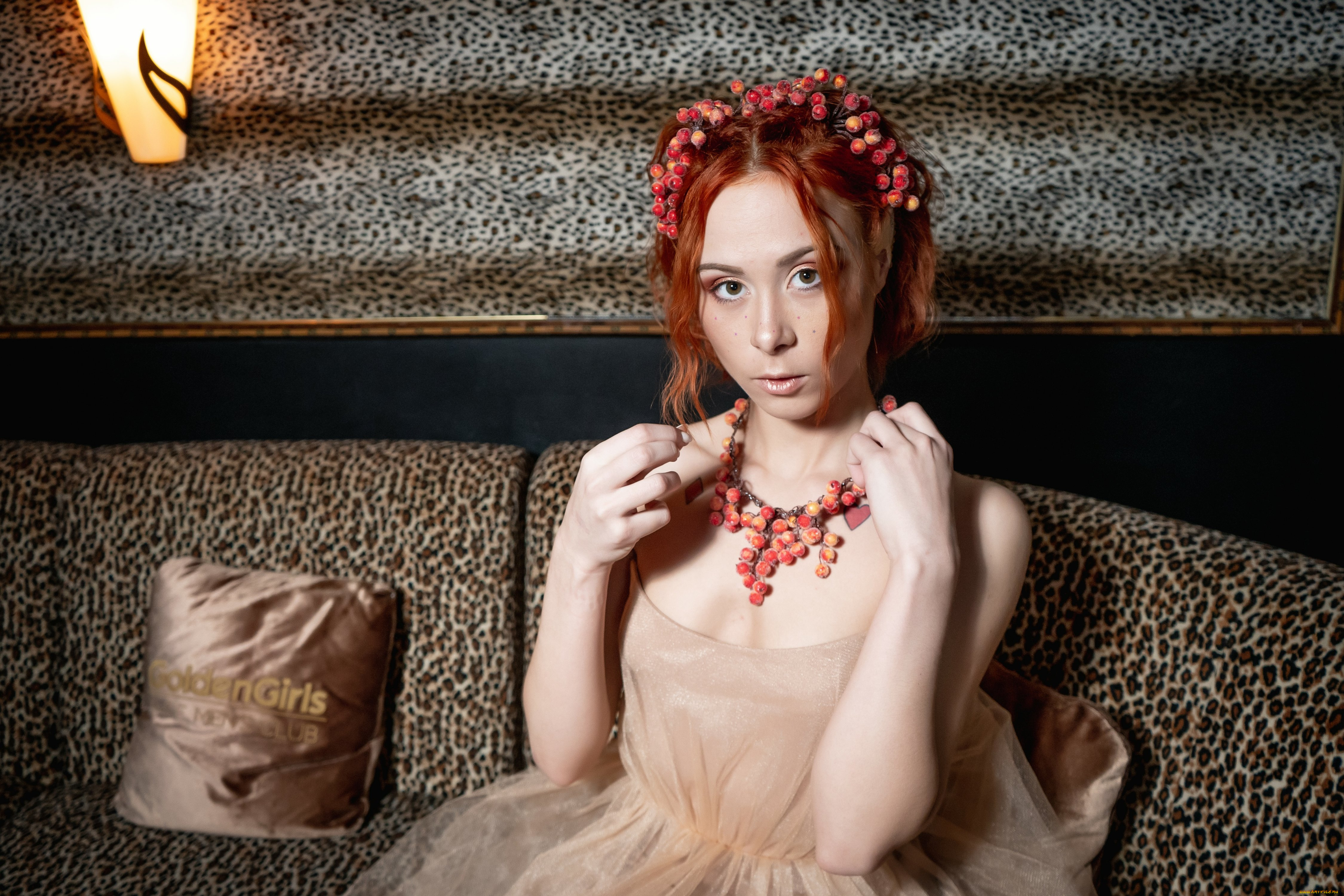 девушки, -, рыжеволосые, и, разноцветные, golden, girls, ночной, клуб, модель