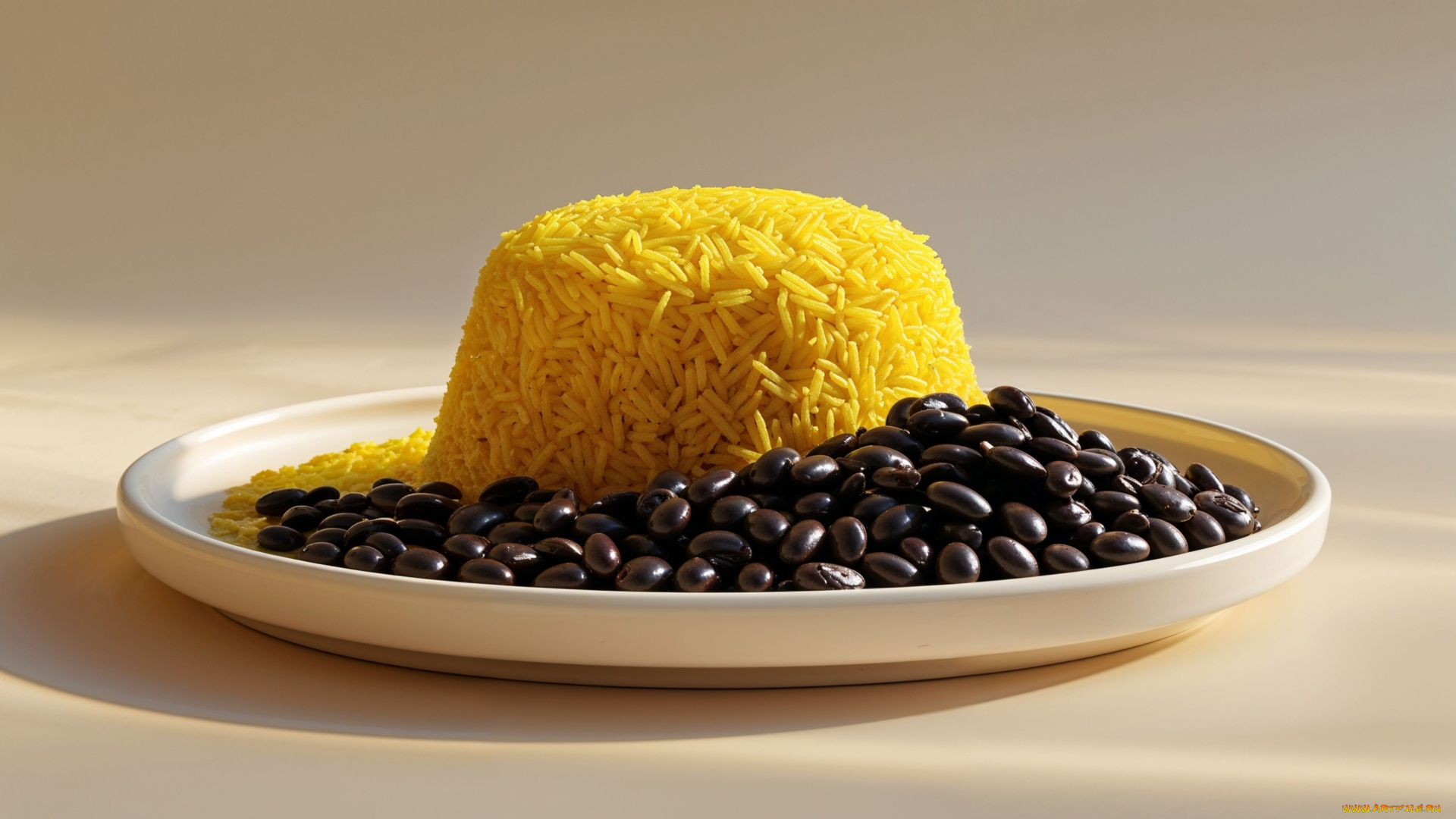 3д, графика, еда-, food, рис, фасоль