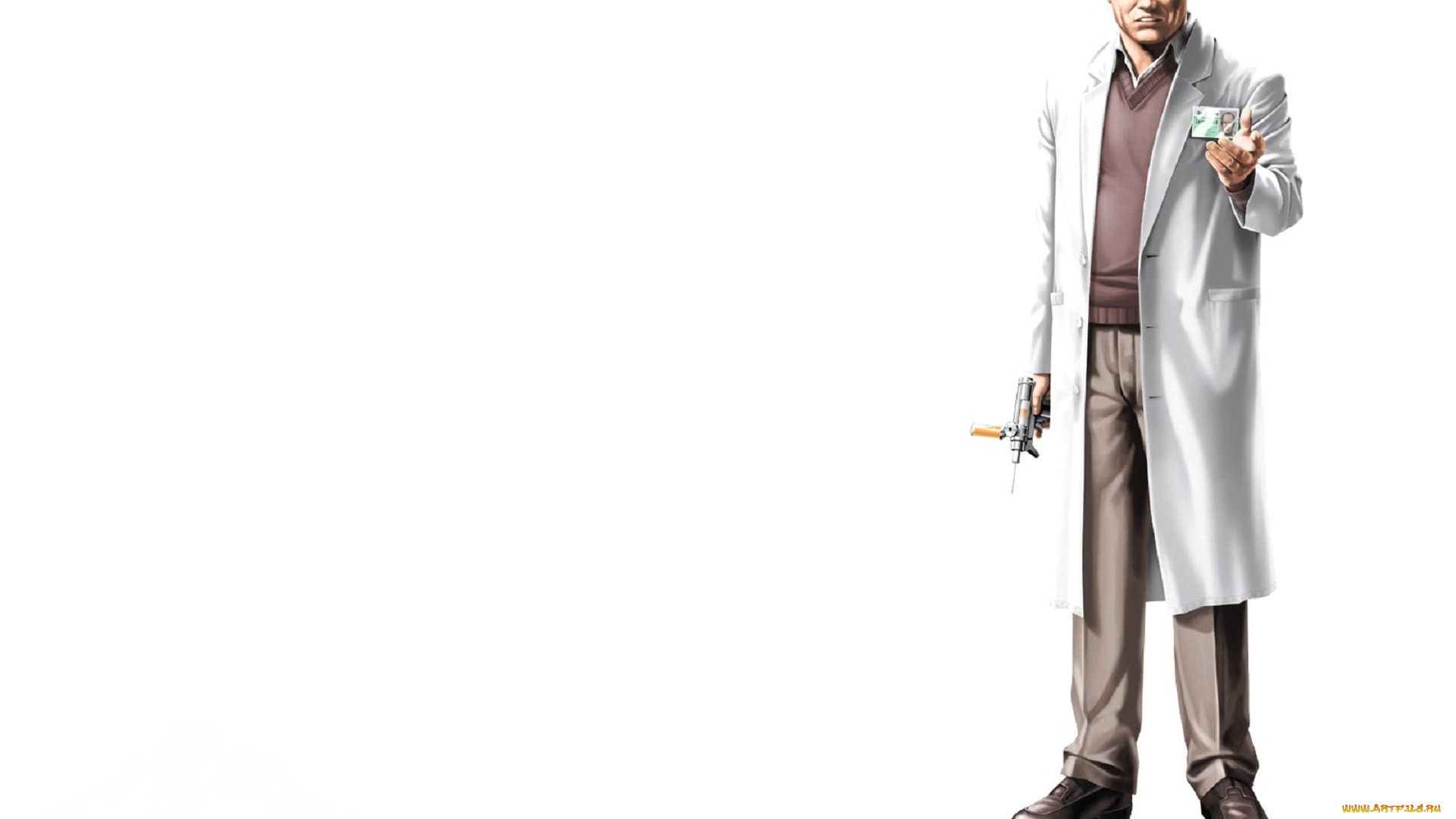 видео, игры, breakdown, мужчина, ученый, халат, шприц