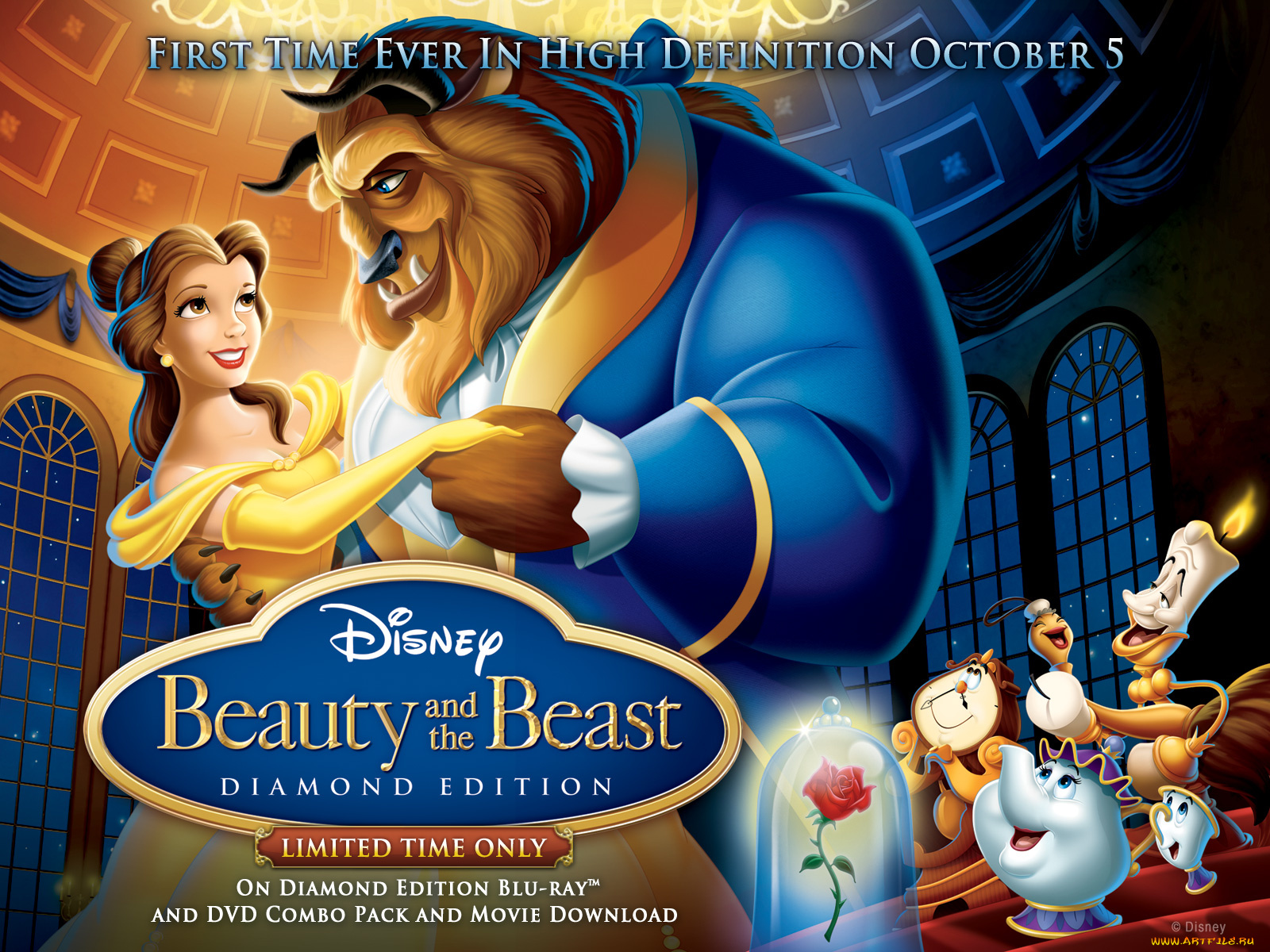 мультфильмы, beauty, and, the, beast