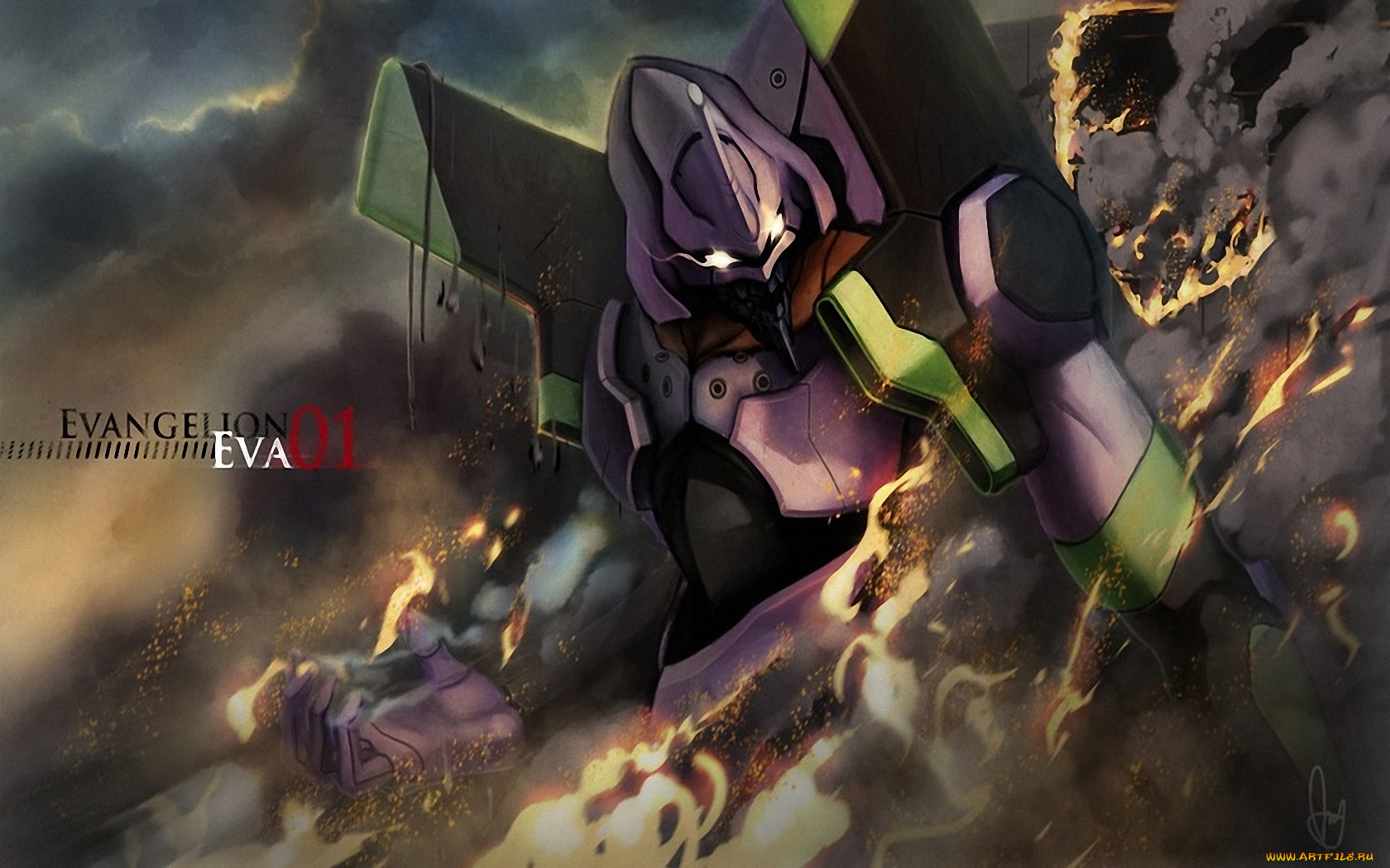 аниме, evangelion, eva-01