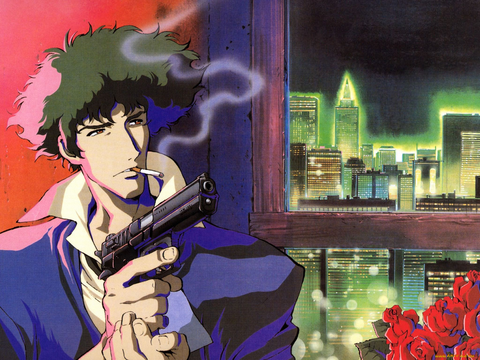 аниме, cowboy, bebop, spike