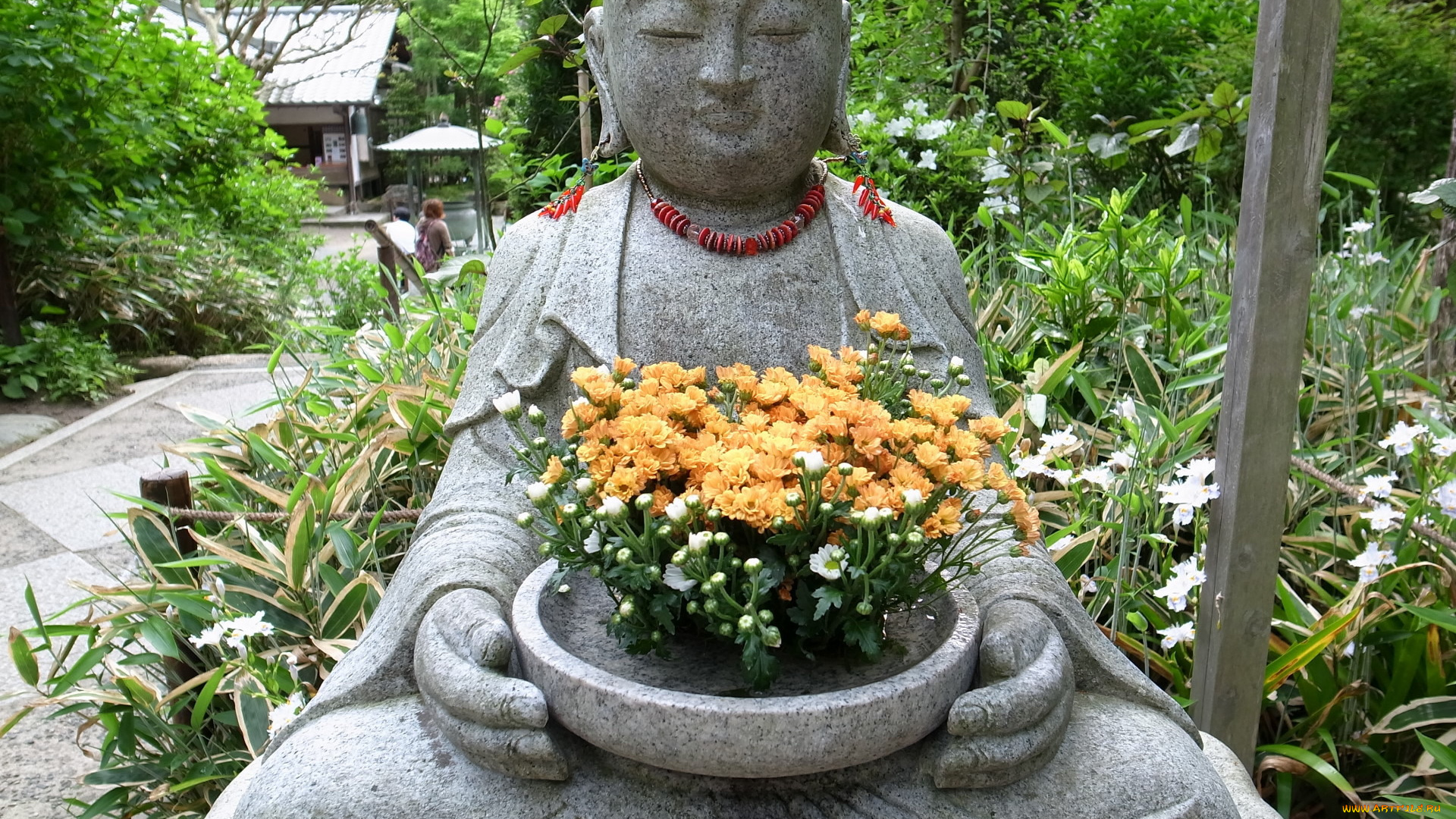 разное, рельефы, статуи, музейные, экспонаты, цветы, будда