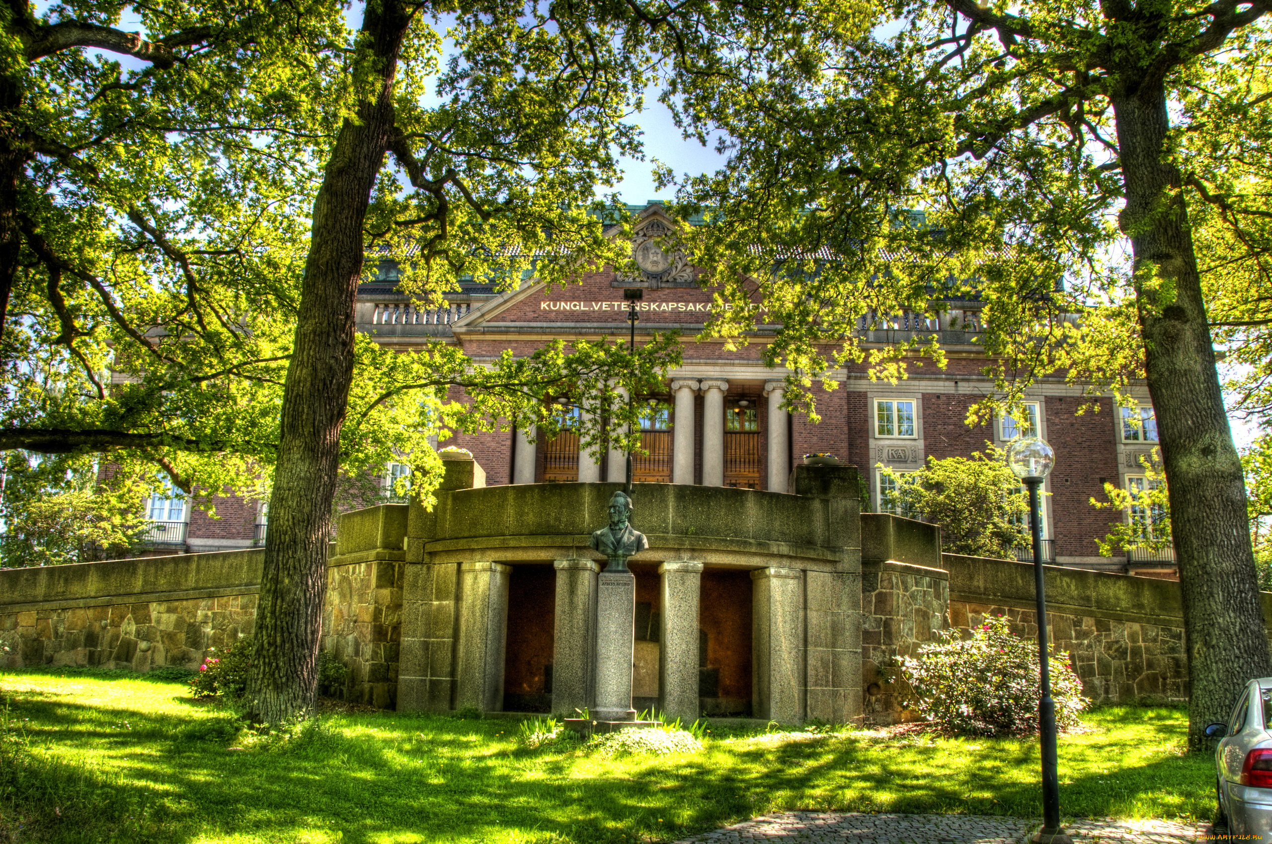 swedish, academy, stockholm, города, стокгольм, швеция, парк