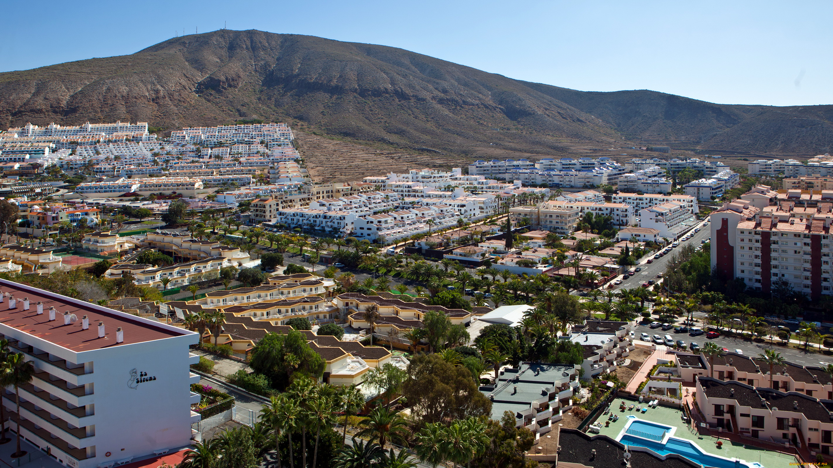 испания, канарские, острова, teneriffa, арона, города, панорамы, панорама