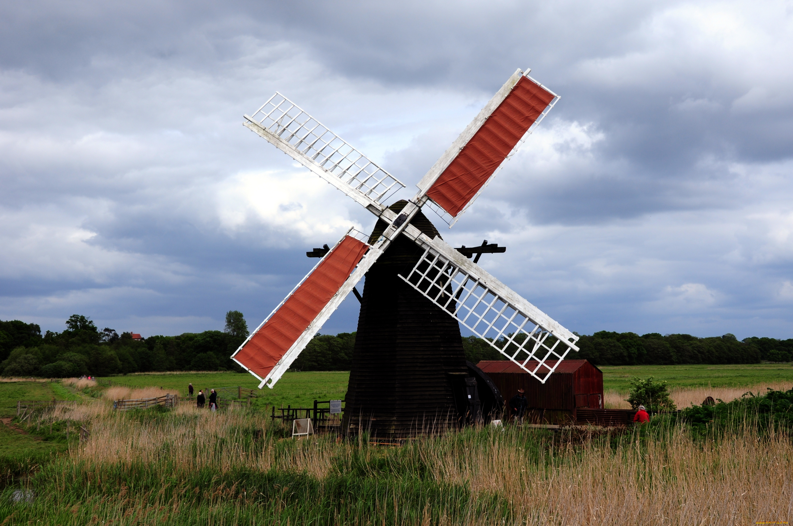 разное, мельницы, пейзаж, лопасти