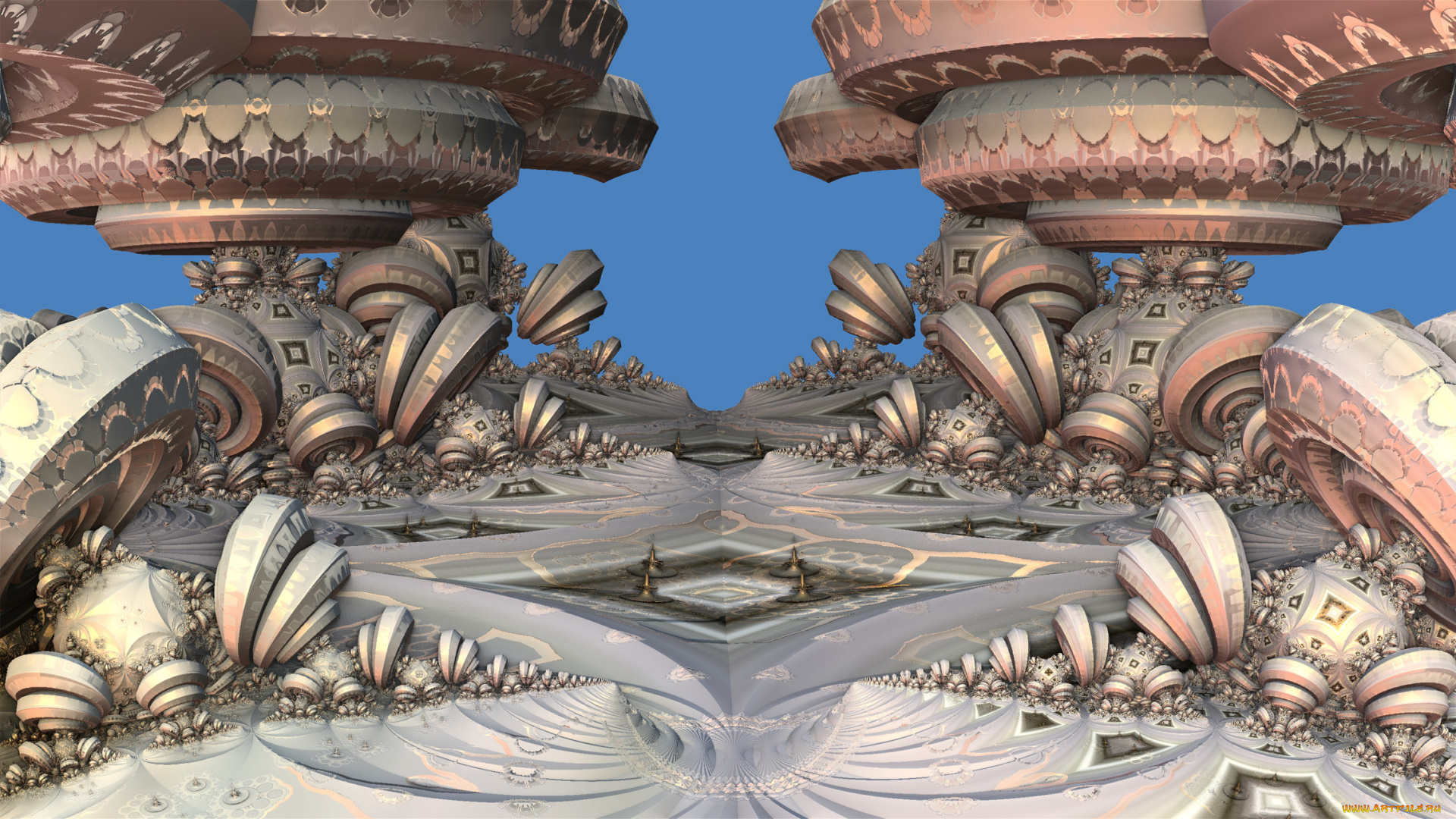 3д, графика, fractal, фракталы, узор, фон, цвета