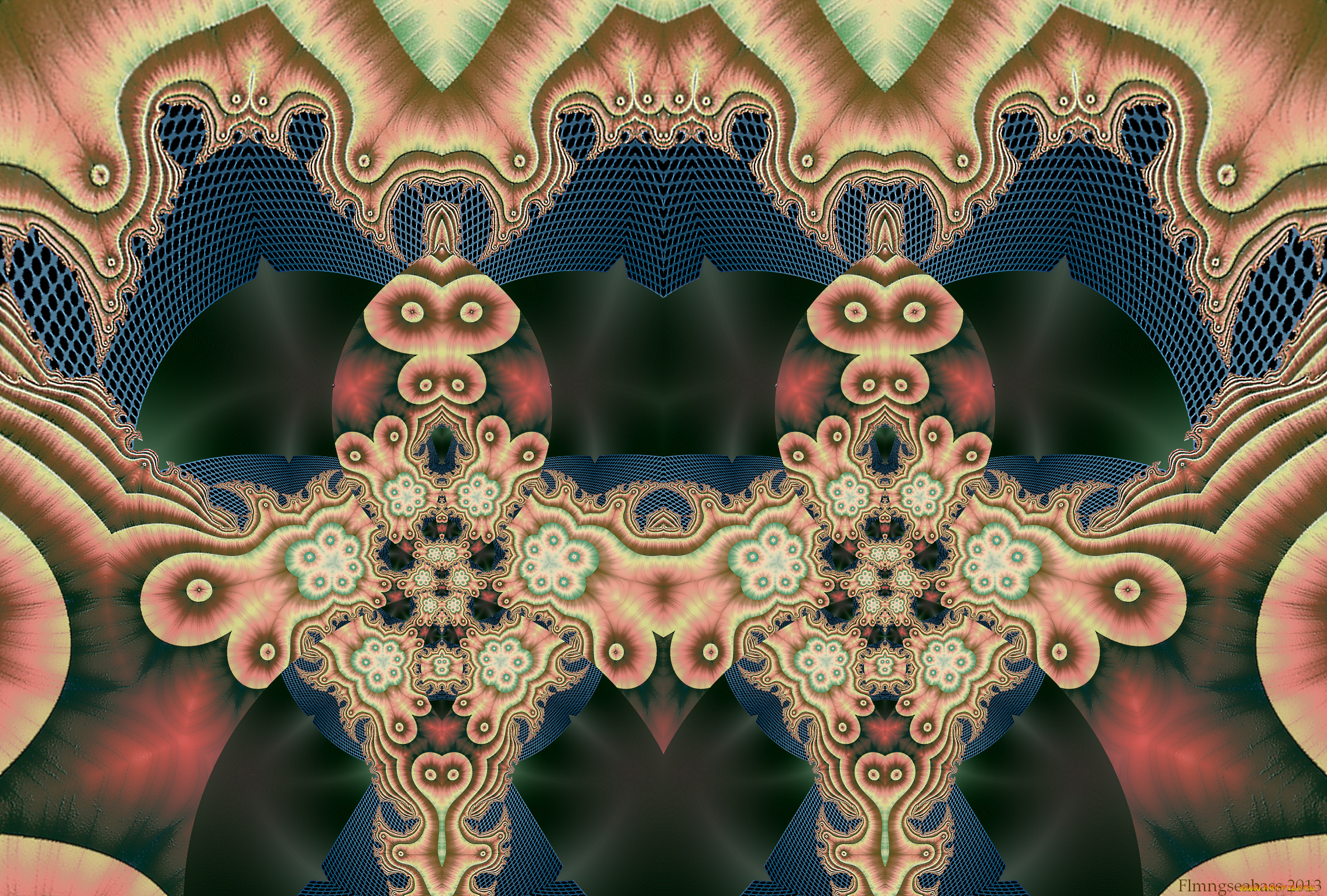 3д, графика, fractal, фракталы, узор, фон, цвета