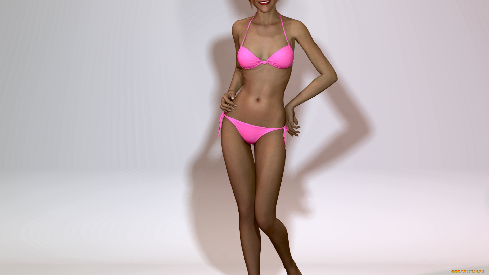 3д, графика, люди, , people, улыбка, фон, взгляд, девушка