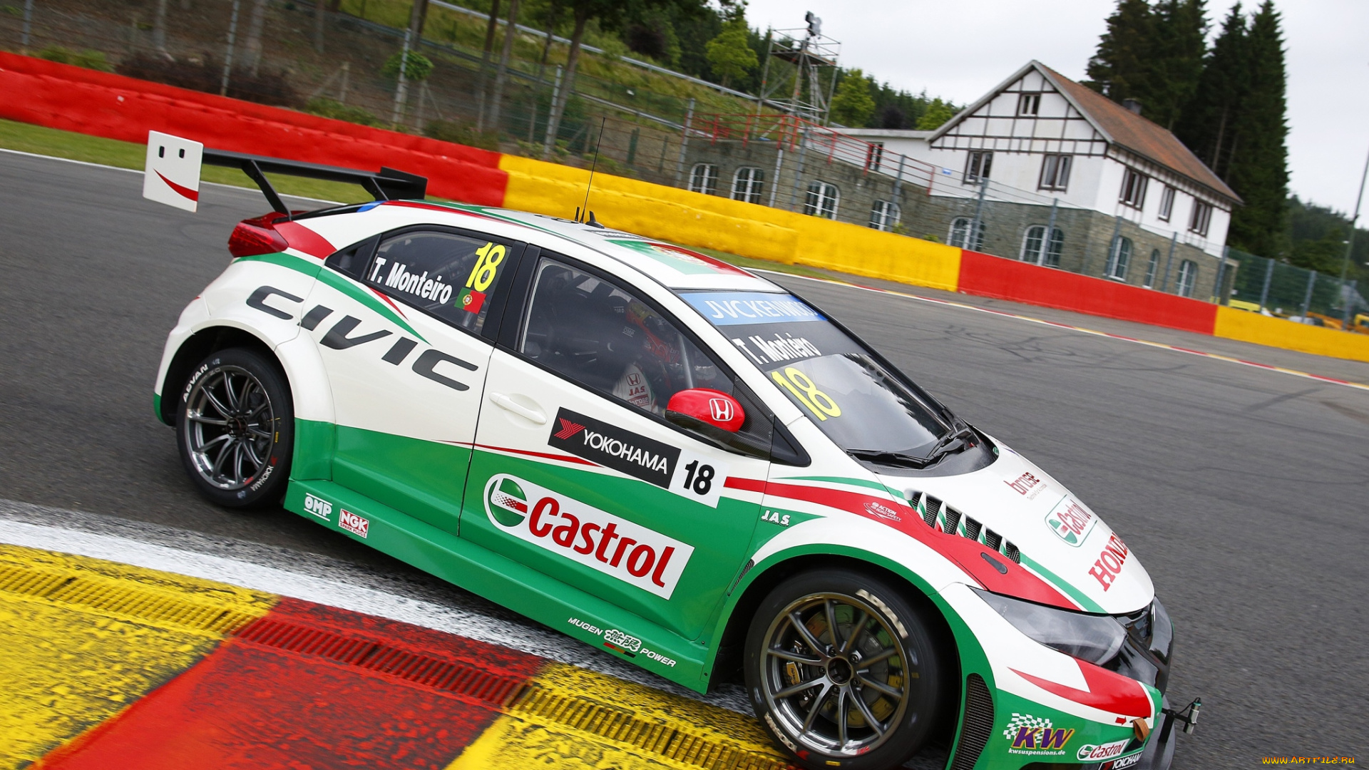 автомобили, honda, civic, 2014г, wtcc