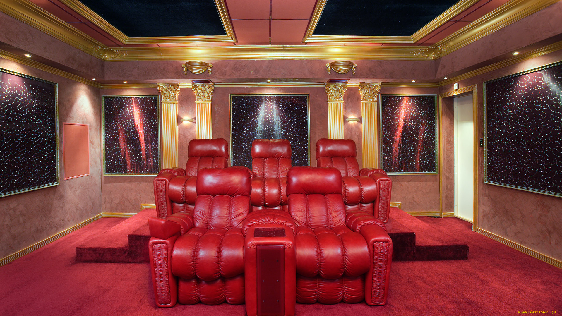 интерьер, театральные, , концертные, и, кинозалы, room, style, sofa