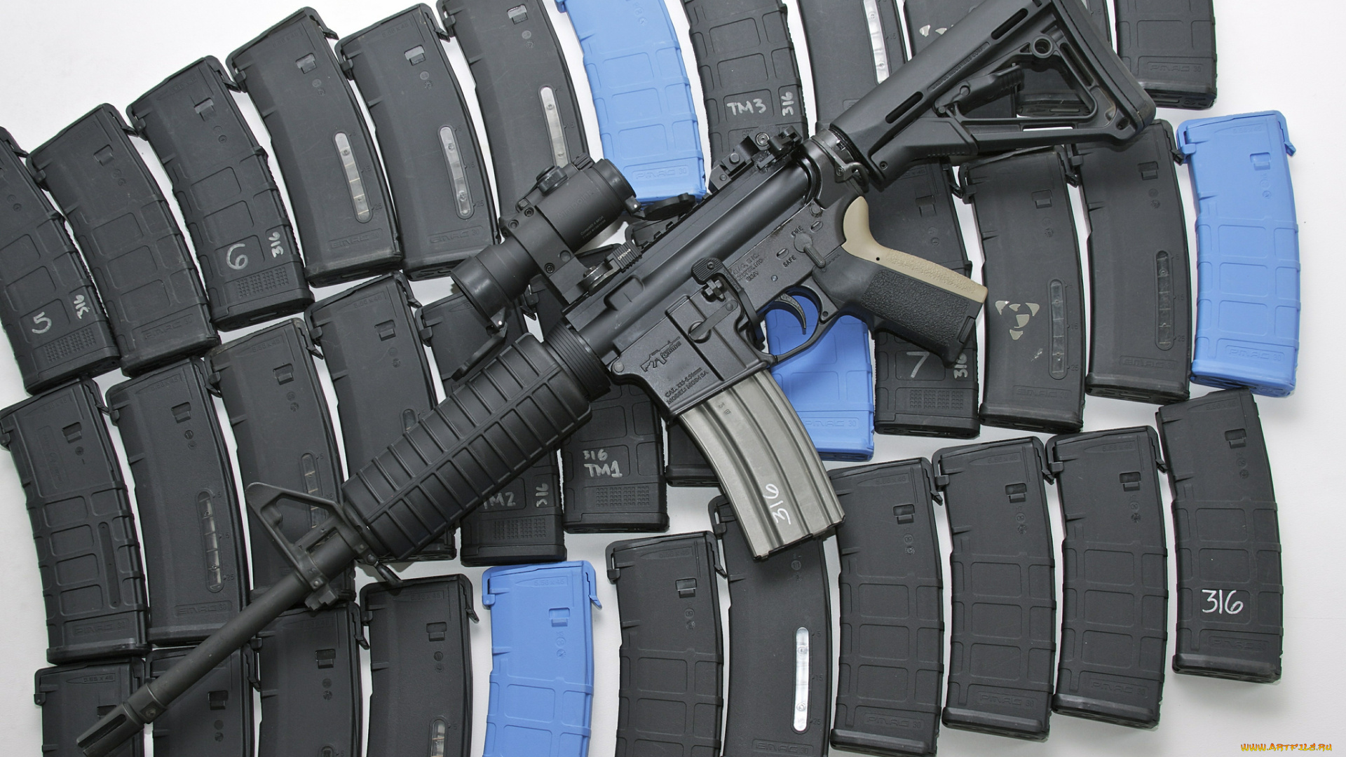 оружие, автоматы, магазины, автомат, штурмовая, винтовка, ar-15