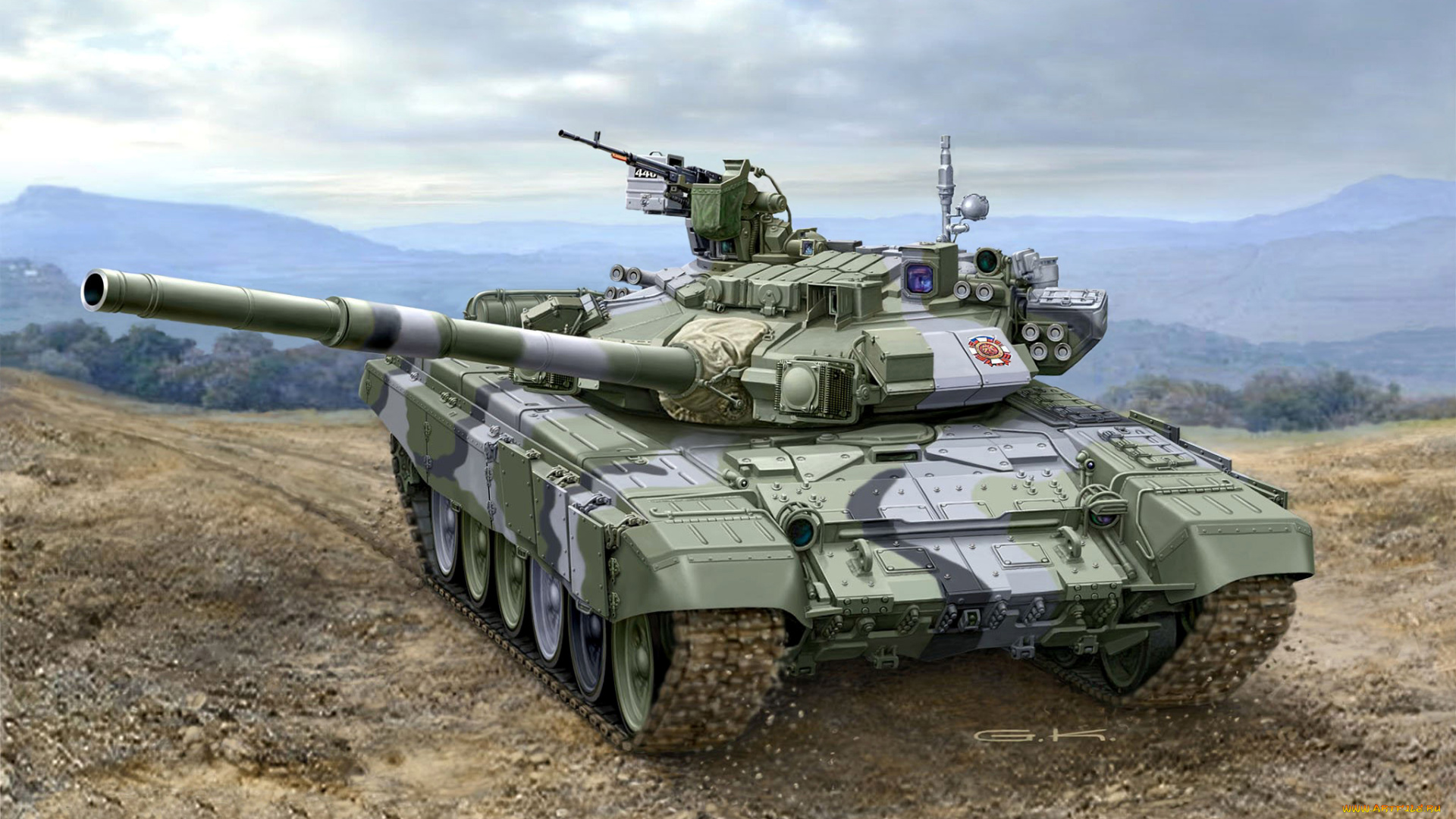 рисованные, армия, корд, или, 12, 7-мм, 1x, пулеметы, нсвт, калибр, обт, 125-мм, т-90а, танк, российский