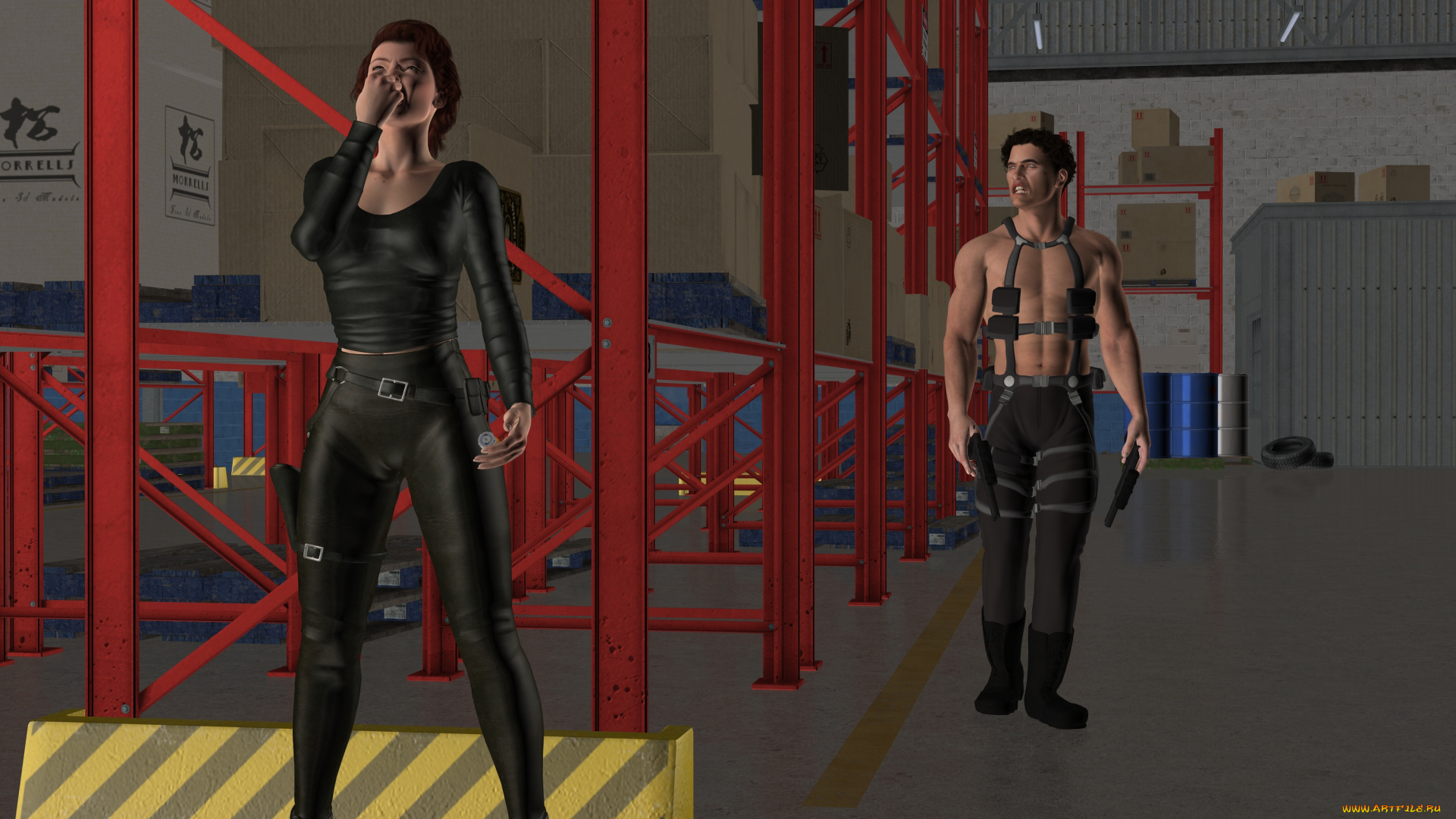 secret, agent, 3д, графика, фантазия, , fantasy, мужчина, девушка, оружие