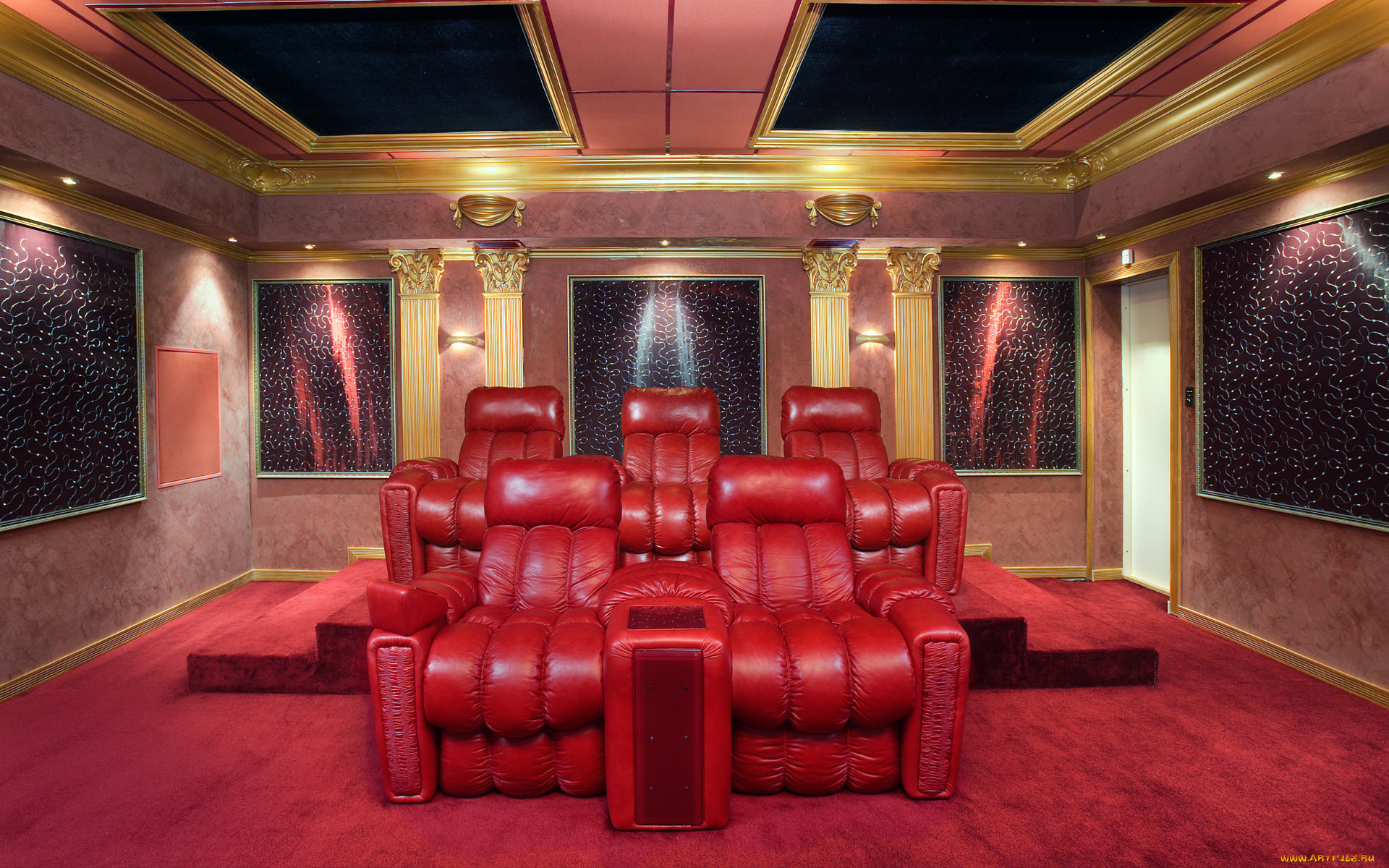 интерьер, театральные, , концертные, и, кинозалы, room, style, sofa