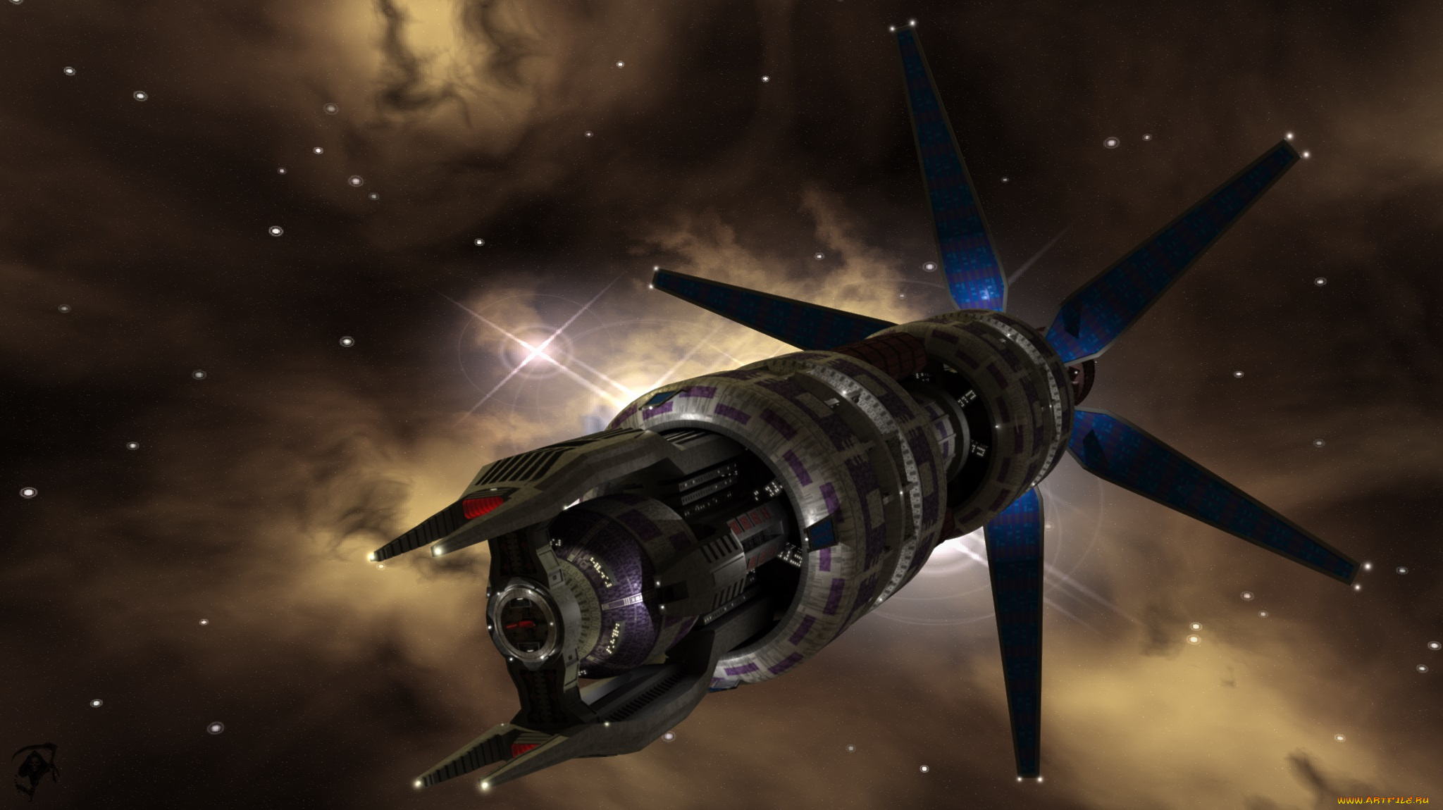 космос, арт, космический, корабль
