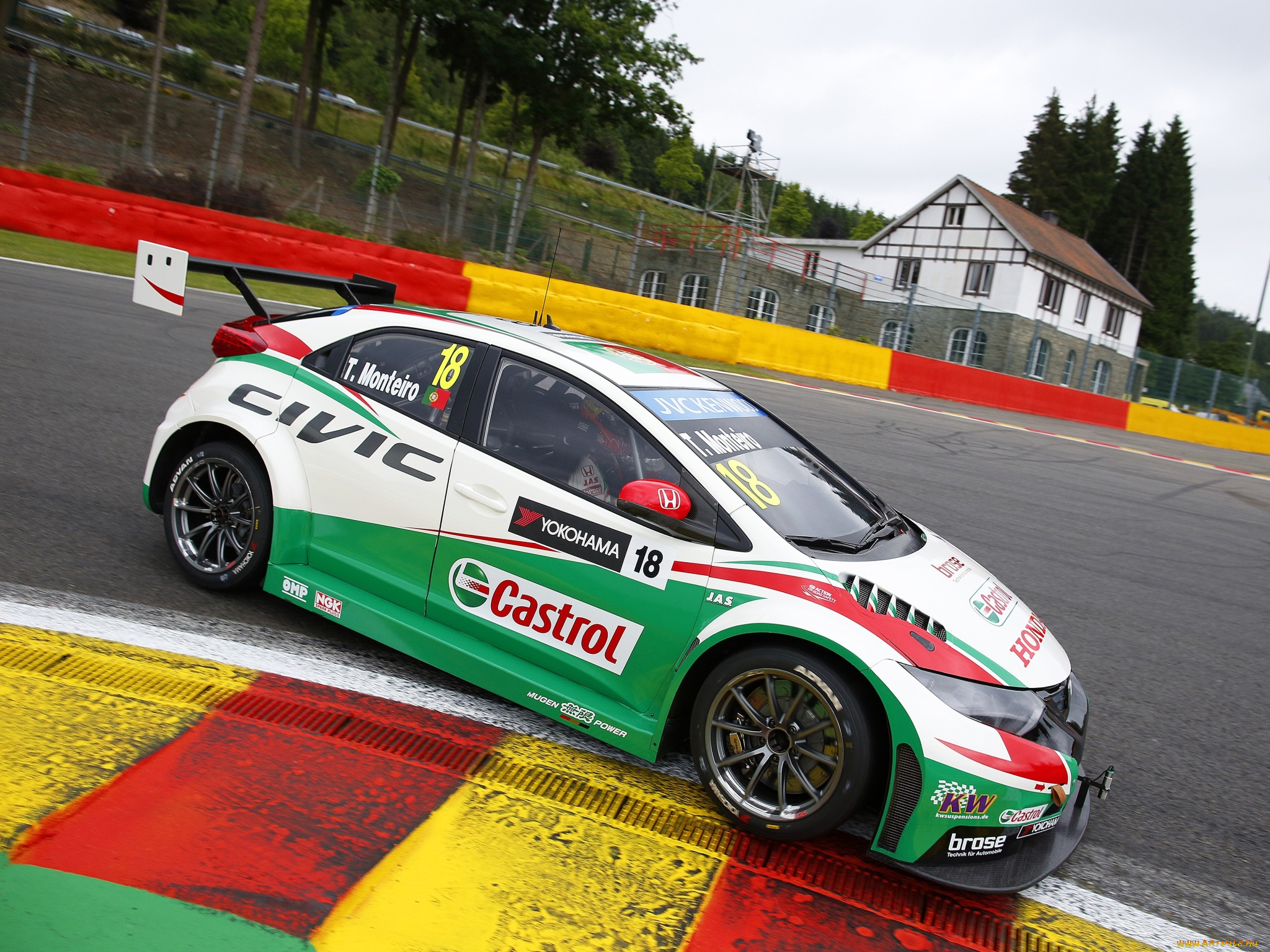 автомобили, honda, civic, 2014г, wtcc