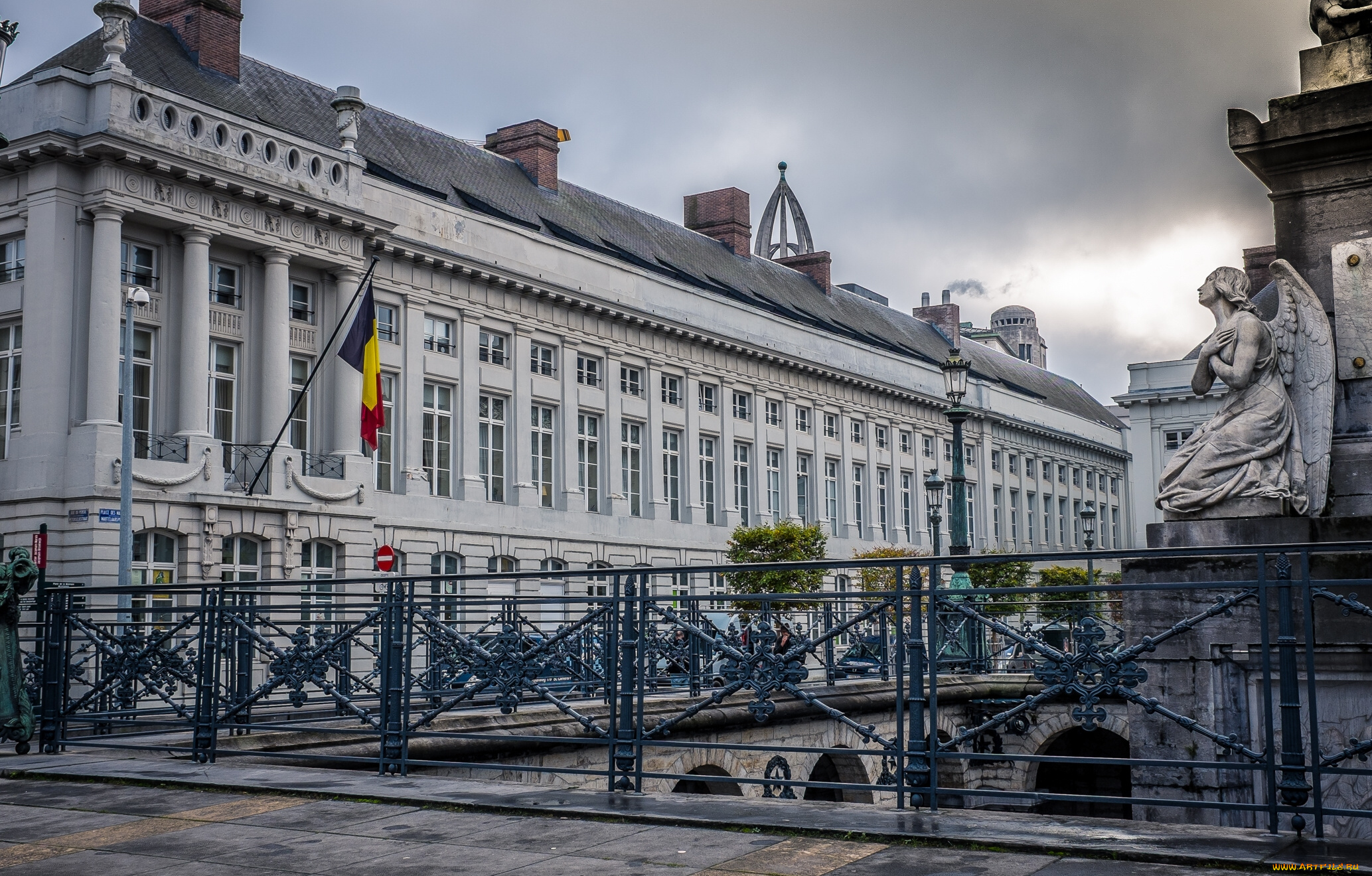 martyrs`, square, , brussels, , belgium, города, брюссель, , бельгия, флаг, брюссель, здание, скульптура, площадь, мучеников, belgium, brussels, монумент, martyrs', square