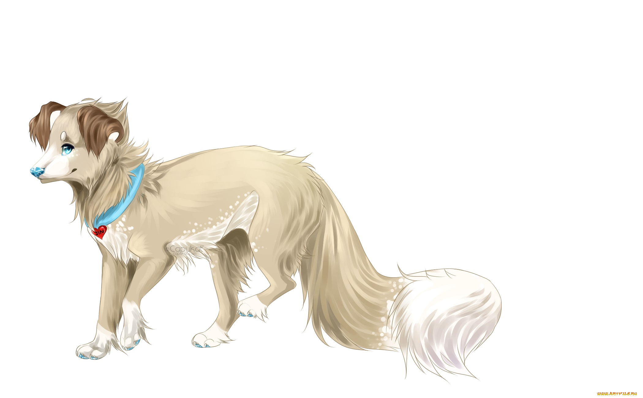 рисованные, животные, , собаки, собака, фон