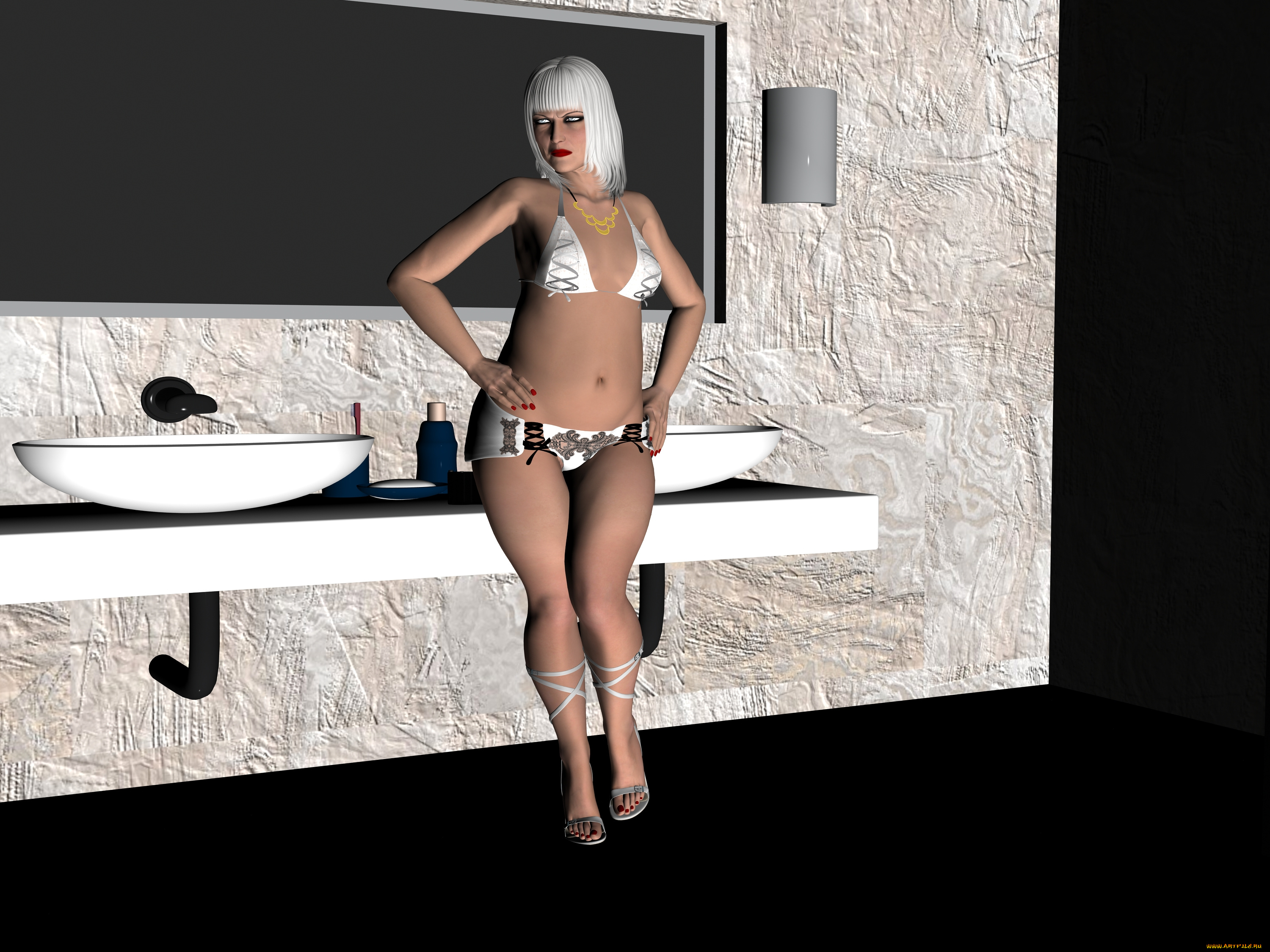 3д, графика, люди, , people, девушка, взгляд