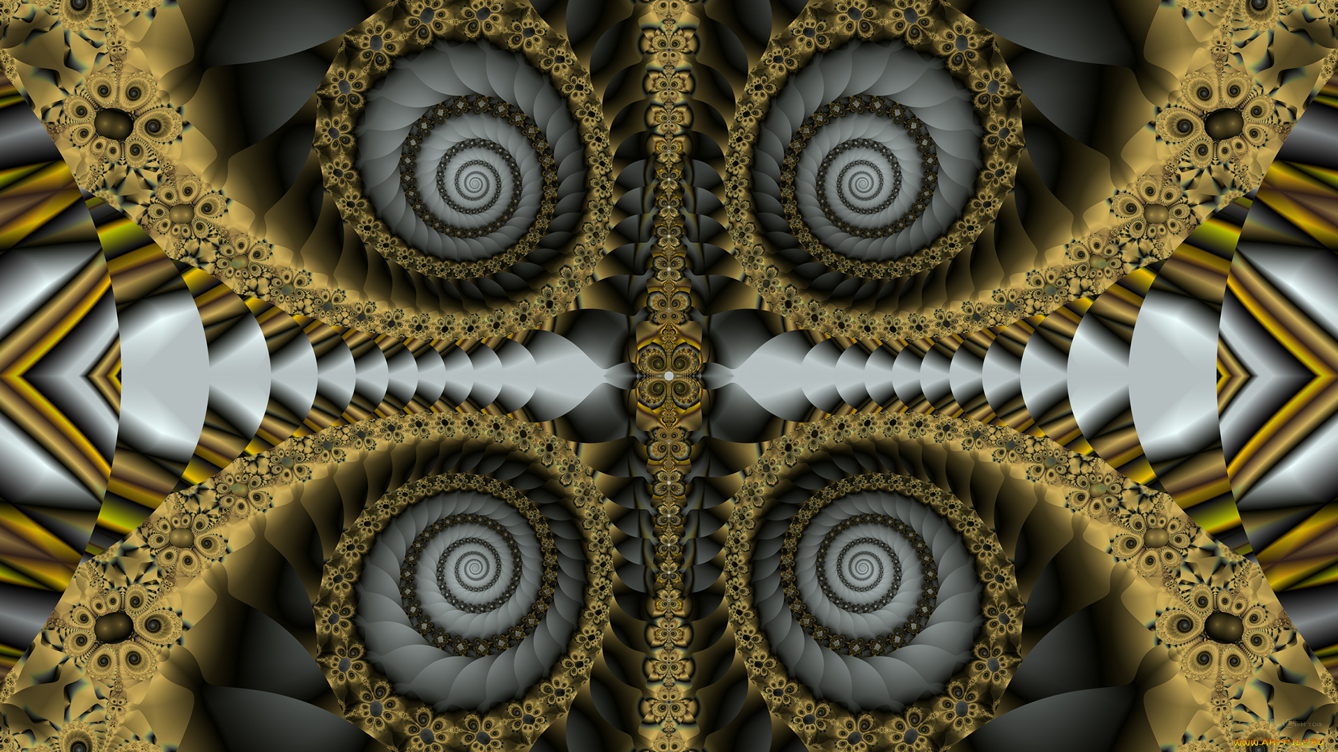 3д, графика, фракталы, , fractal, узор, фон, цвета