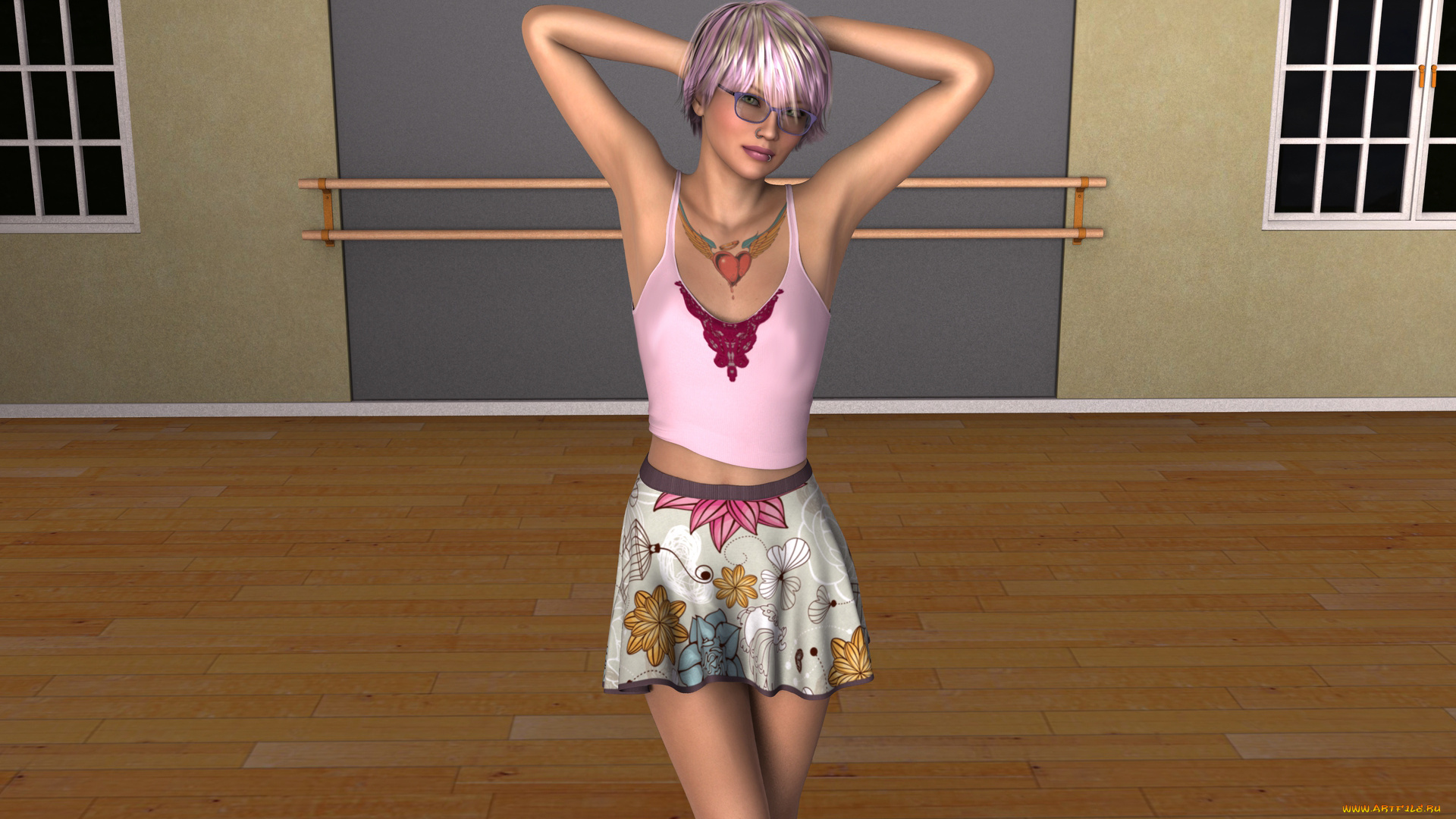 3д, графика, люди, , people, девушка, взгляд, фон, очки