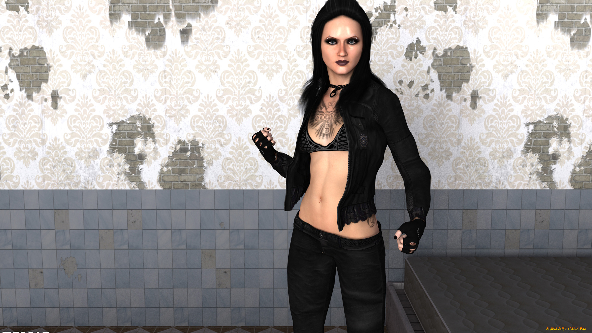 3д, графика, люди, , people, девушка, взгляд, фон, жест