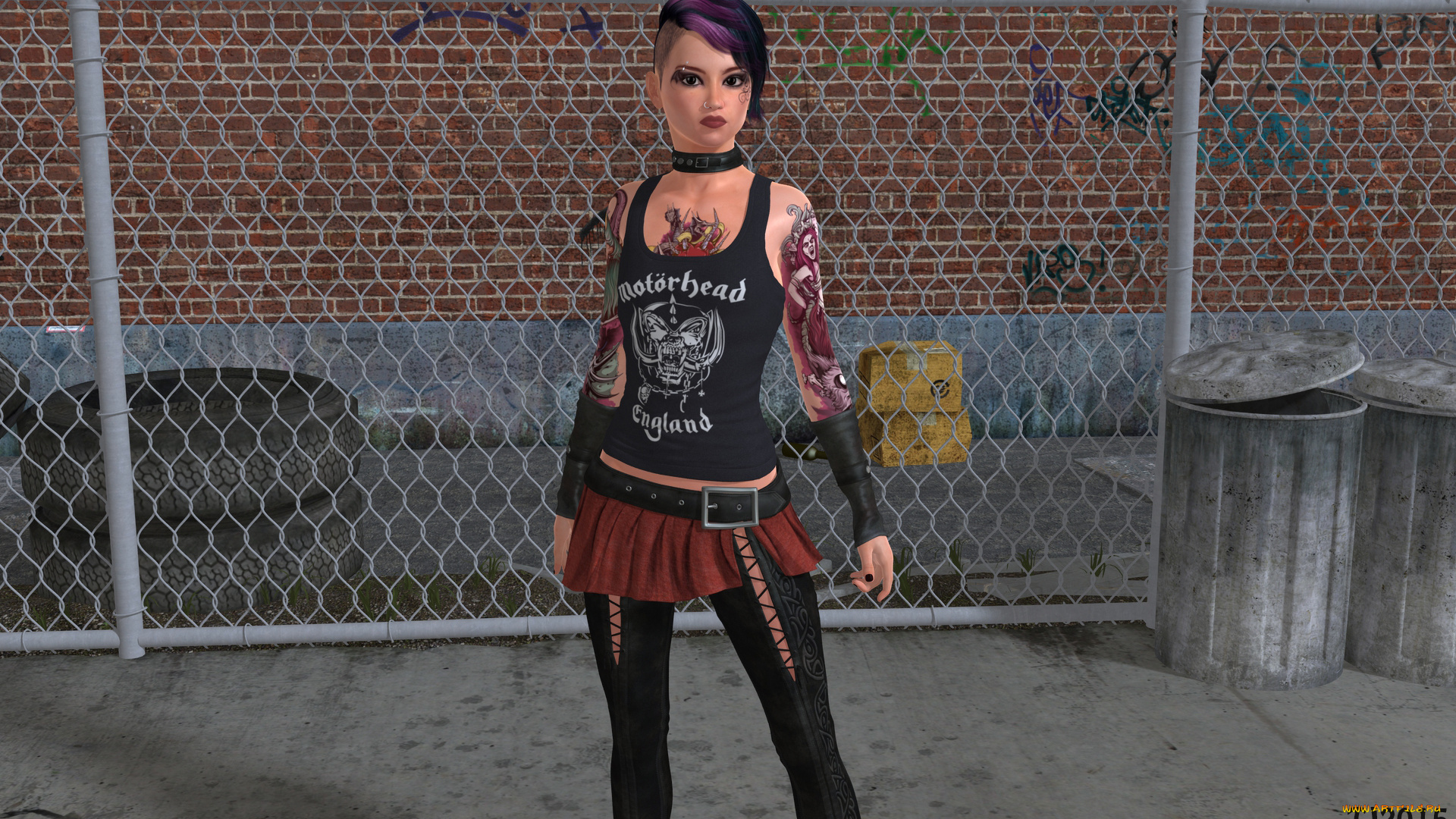 3д, графика, люди, , people, девушка, взгляд, фон, тату