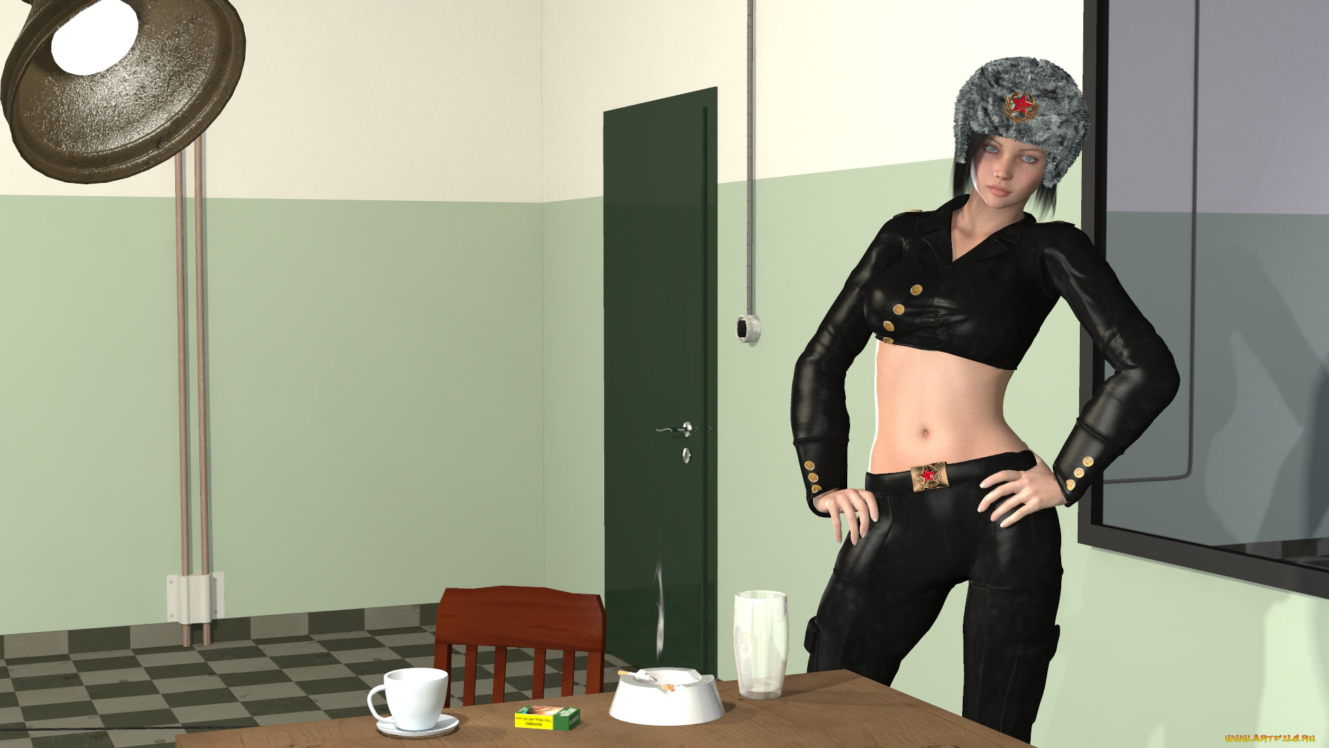 3д, графика, люди, , people, девушка, взгляд, фон