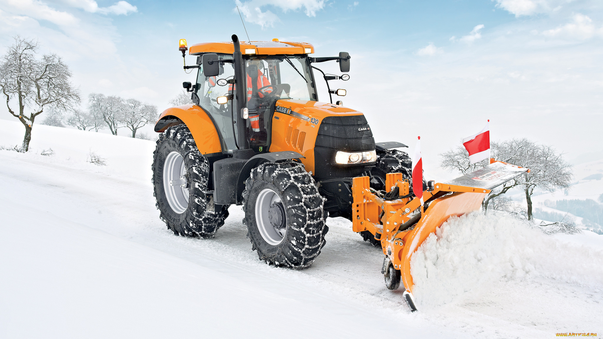 техника, снегоуборочная, техника, трактор, колесный