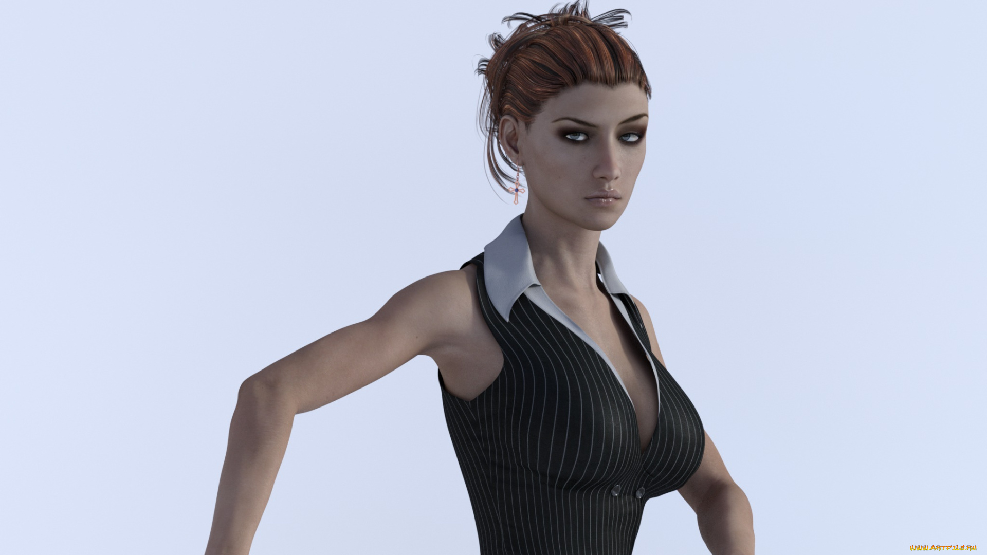 3д, графика, люди, , people, девушка, взгляд, фон