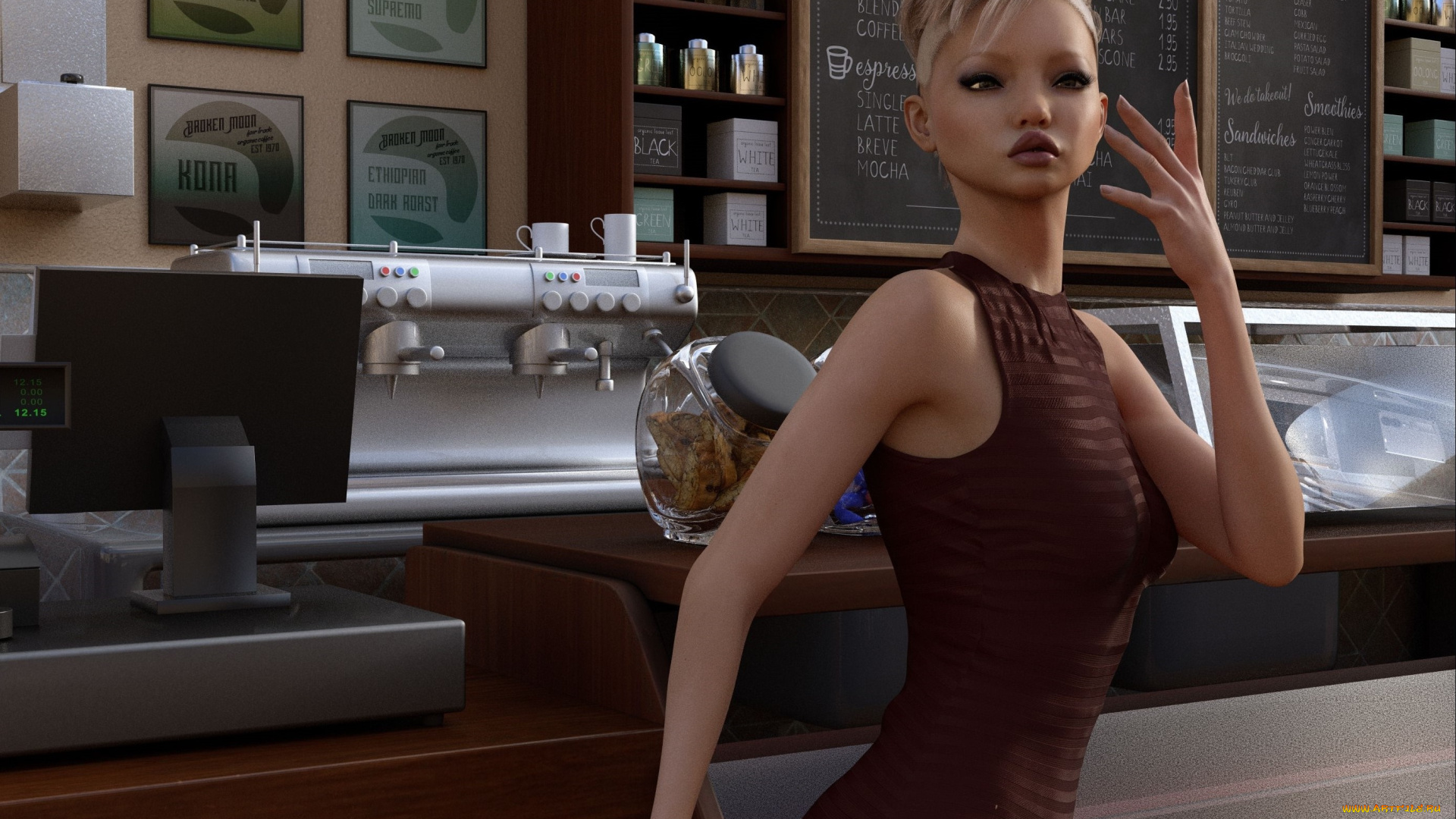 3д, графика, люди, , people, фон, взгляд, девушка