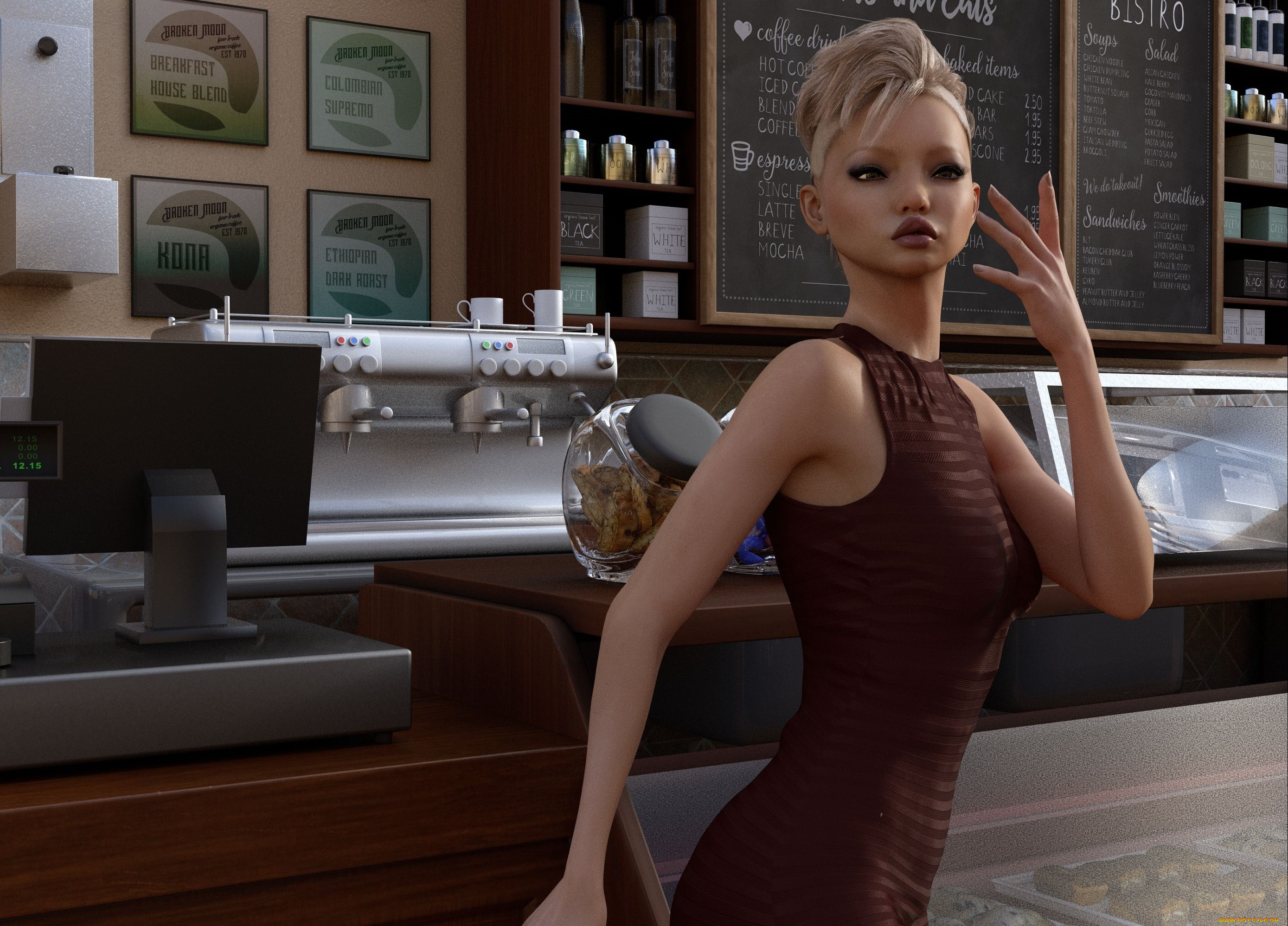 3д, графика, люди, , people, фон, взгляд, девушка